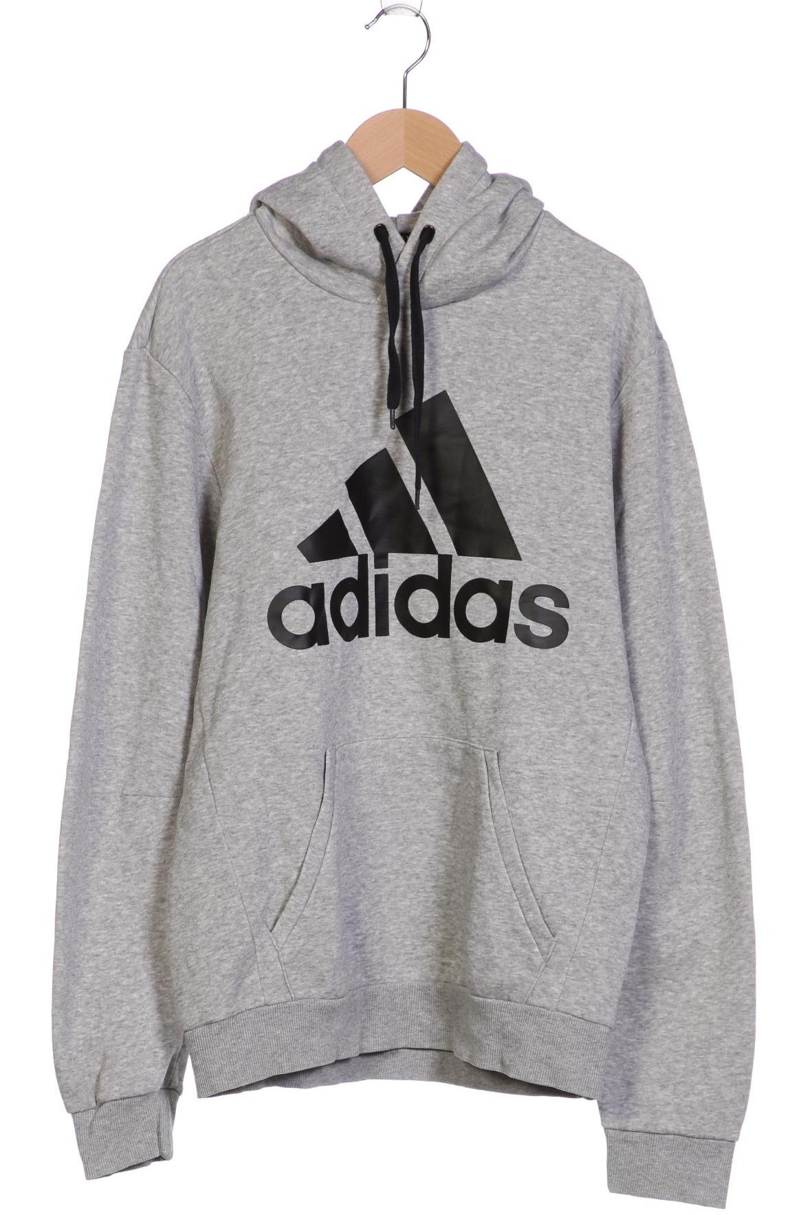 

adidas Herren Kapuzenpullover, grau, Gr. 46