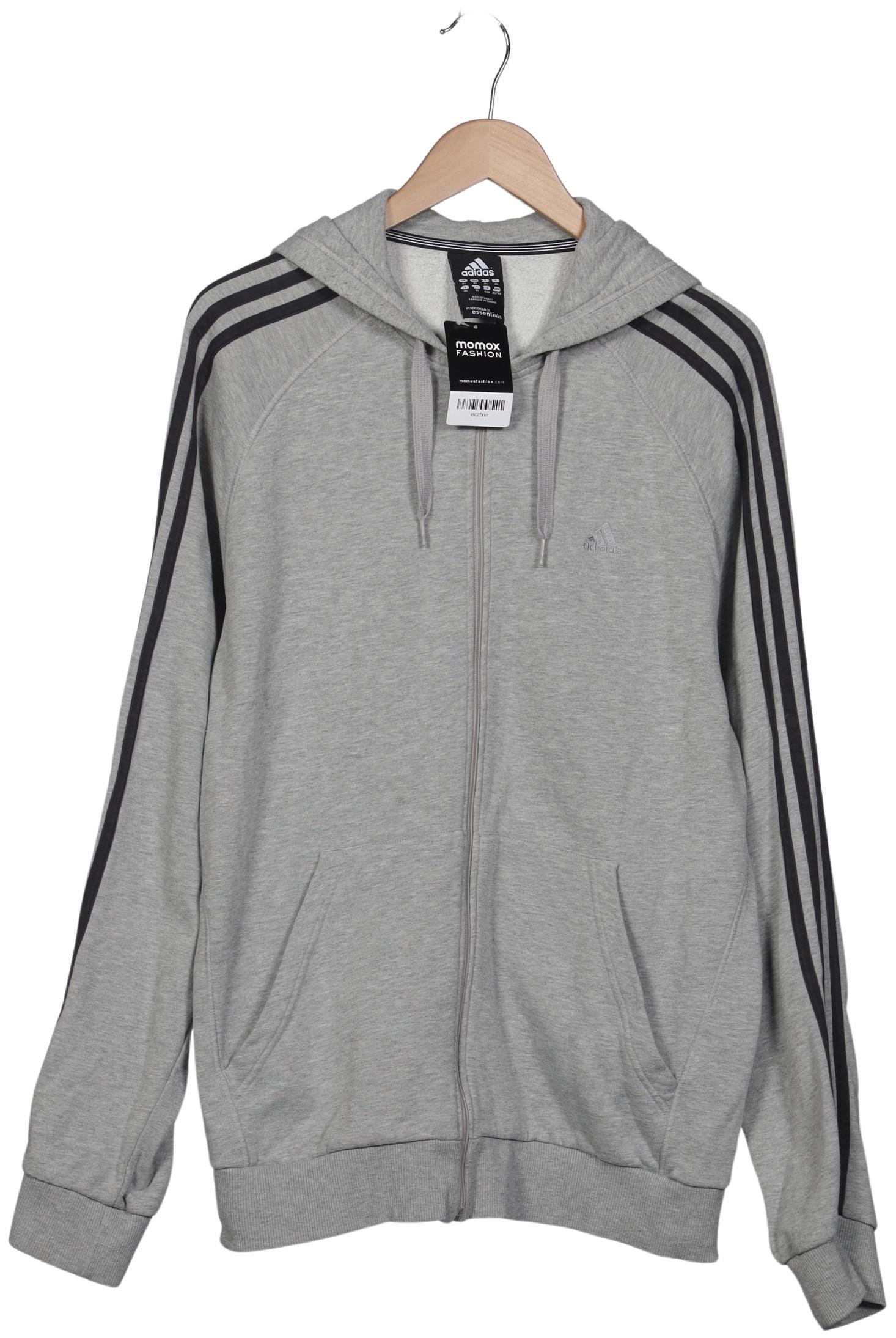 

adidas Herren Kapuzenpullover, grau, Gr. 54