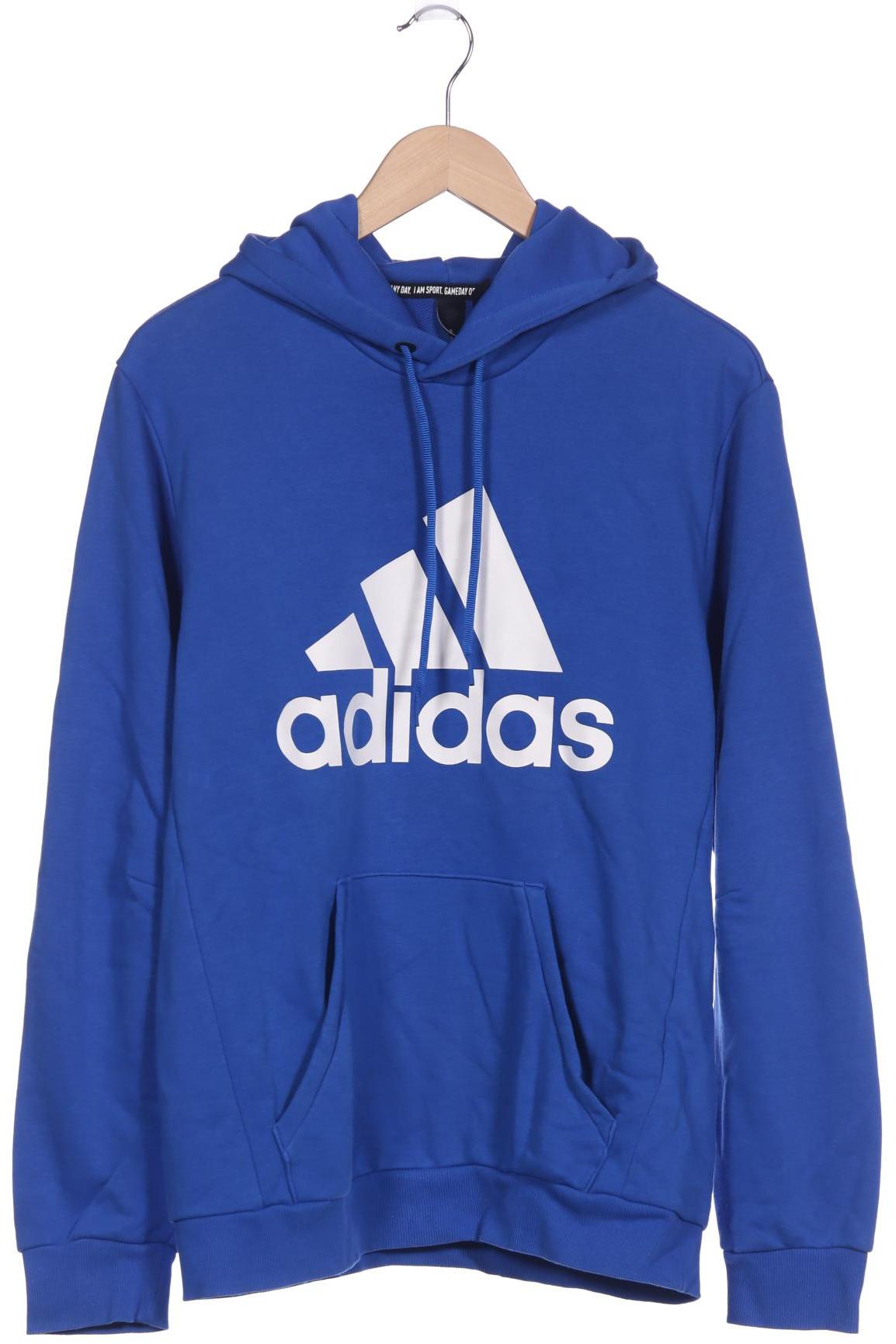 

adidas Herren Kapuzenpullover, blau, Gr. 48