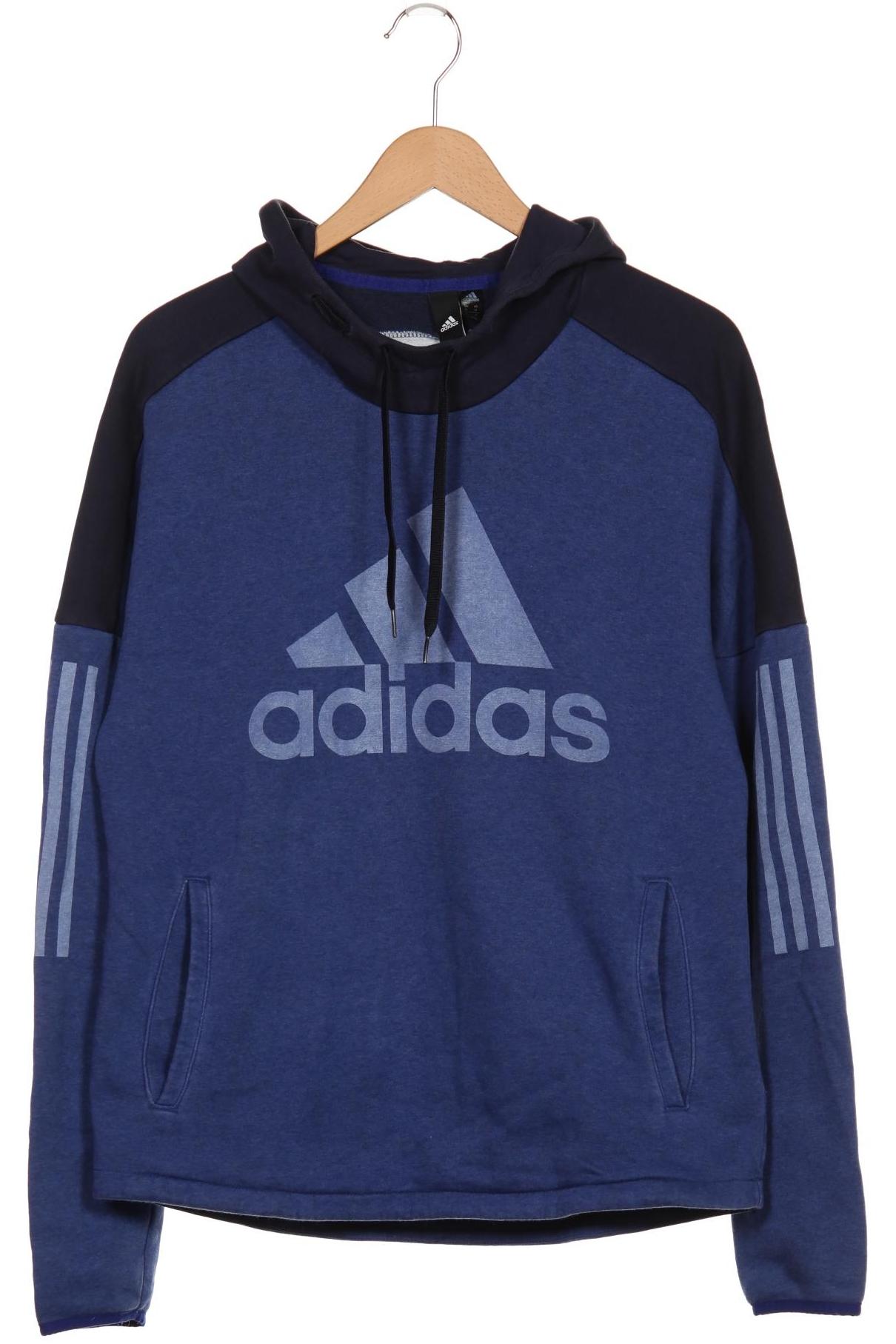 

adidas Herren Kapuzenpullover, blau, Gr. 48