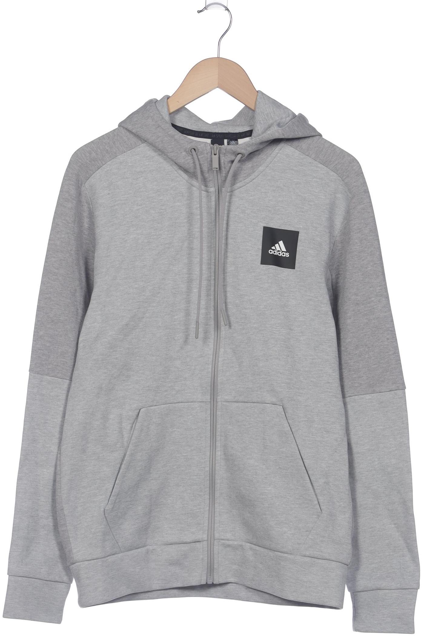 

adidas Herren Kapuzenpullover, grau, Gr. 48