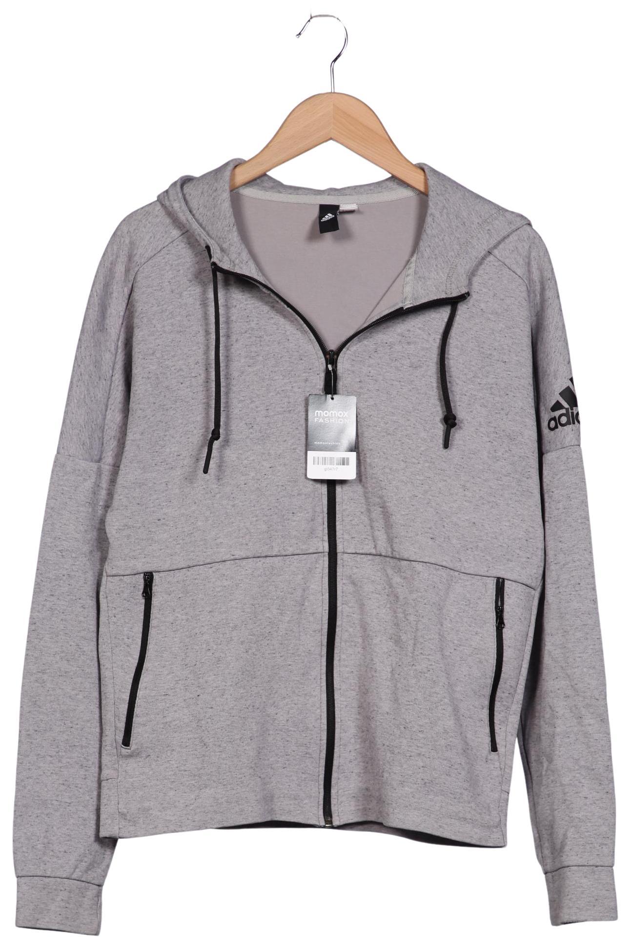 

adidas Herren Kapuzenpullover, grau, Gr. 48