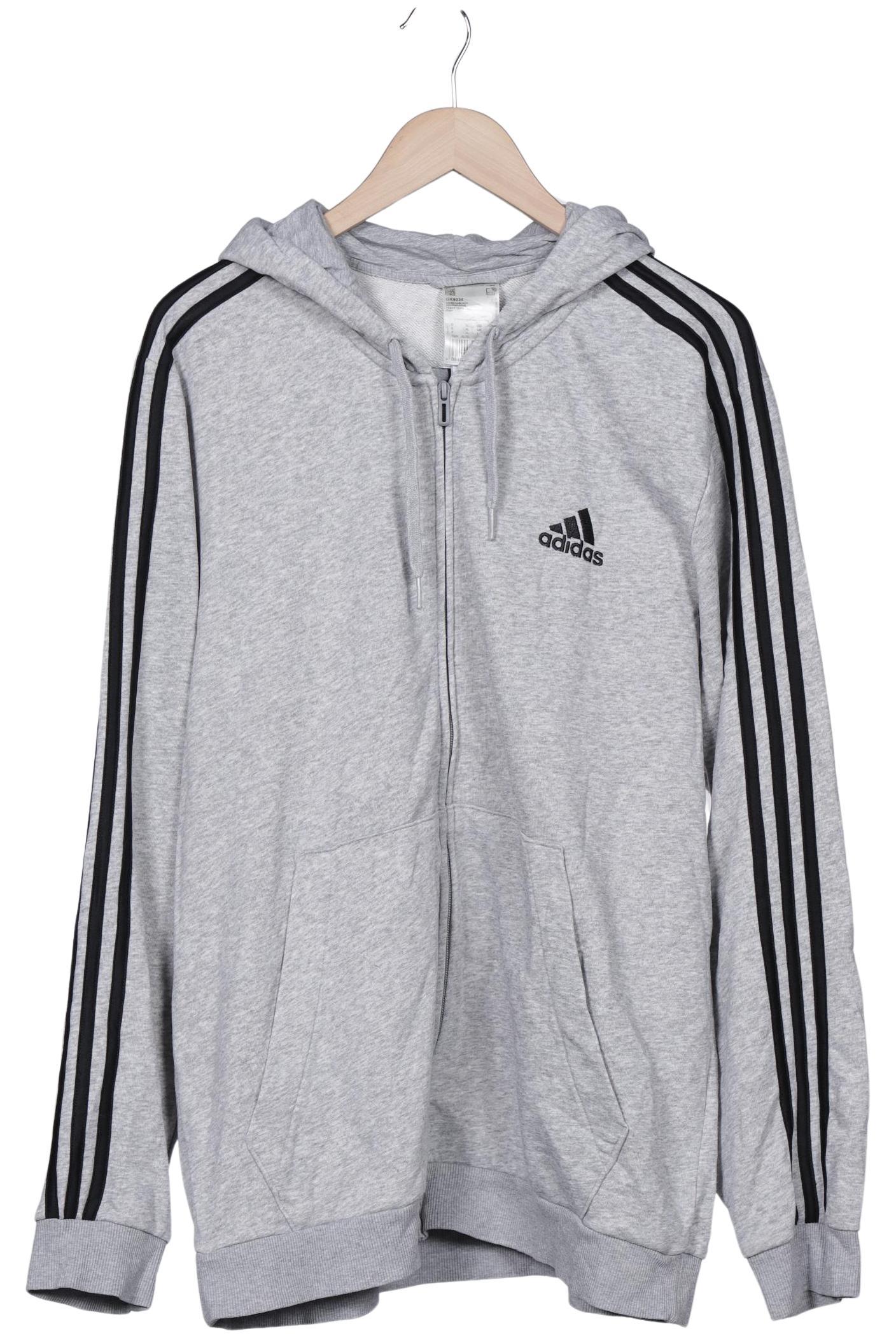 

adidas Herren Kapuzenpullover, grau, Gr. 54