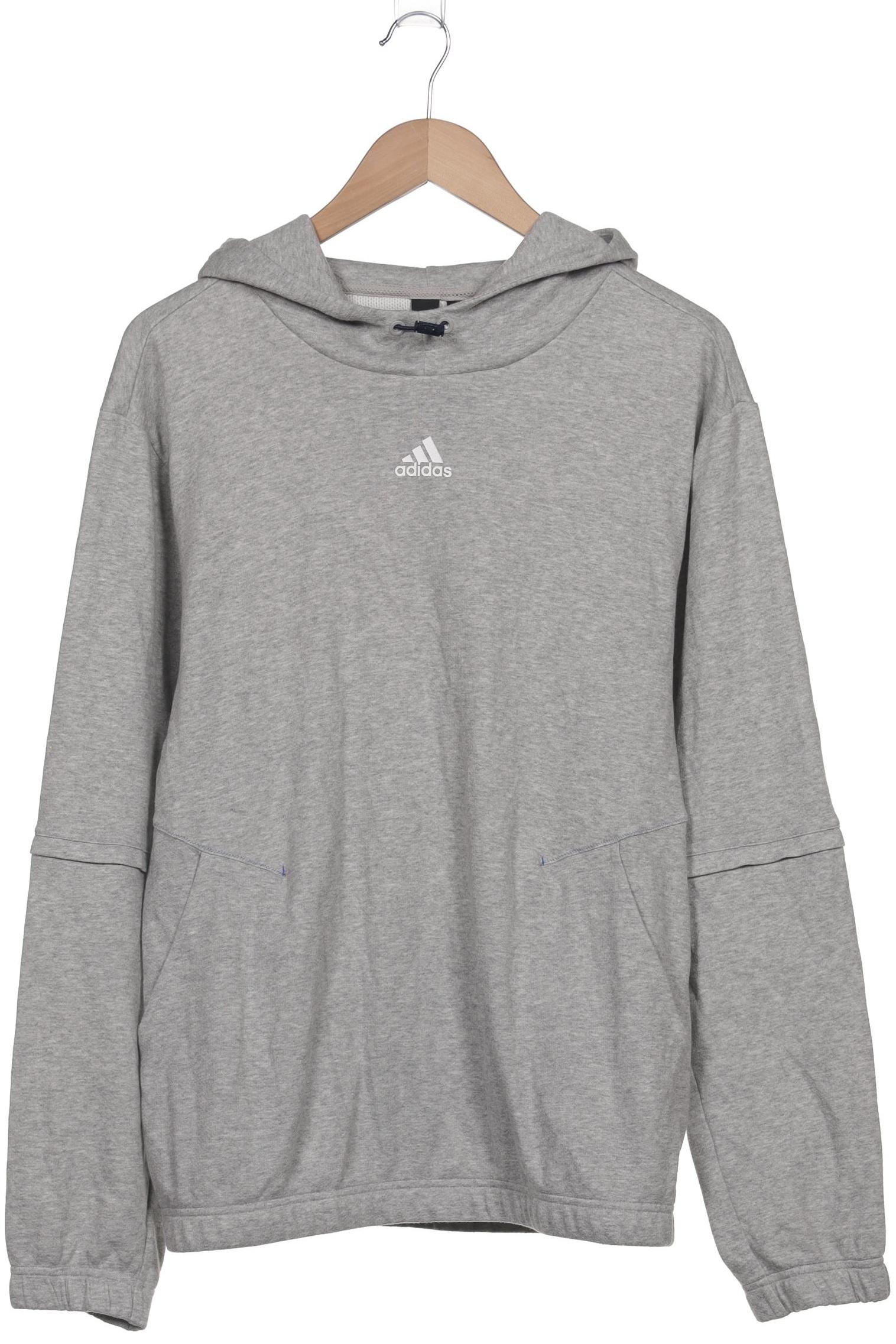 

adidas Herren Kapuzenpullover, grau, Gr. 46