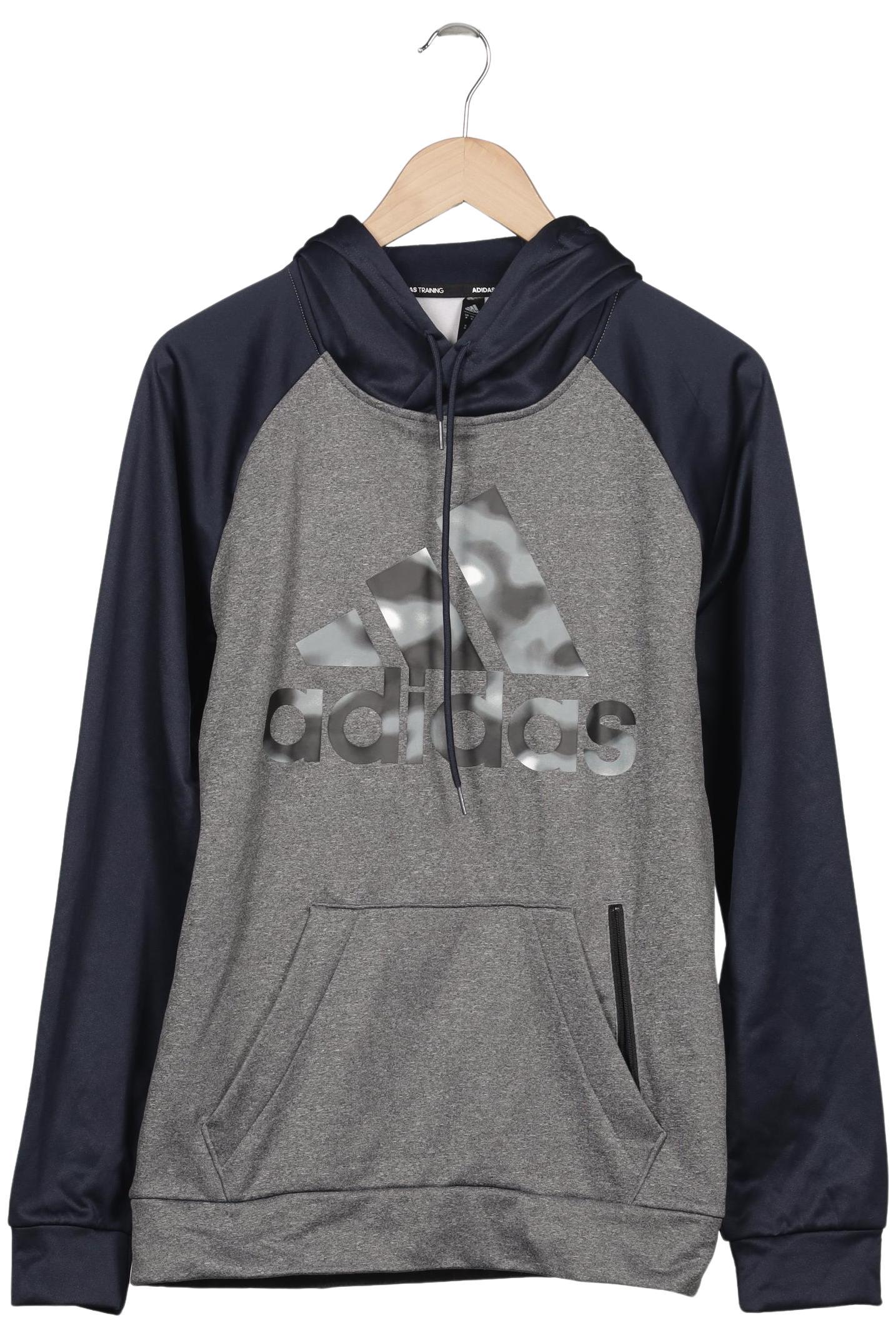 

adidas Herren Kapuzenpullover, grau, Gr. 48