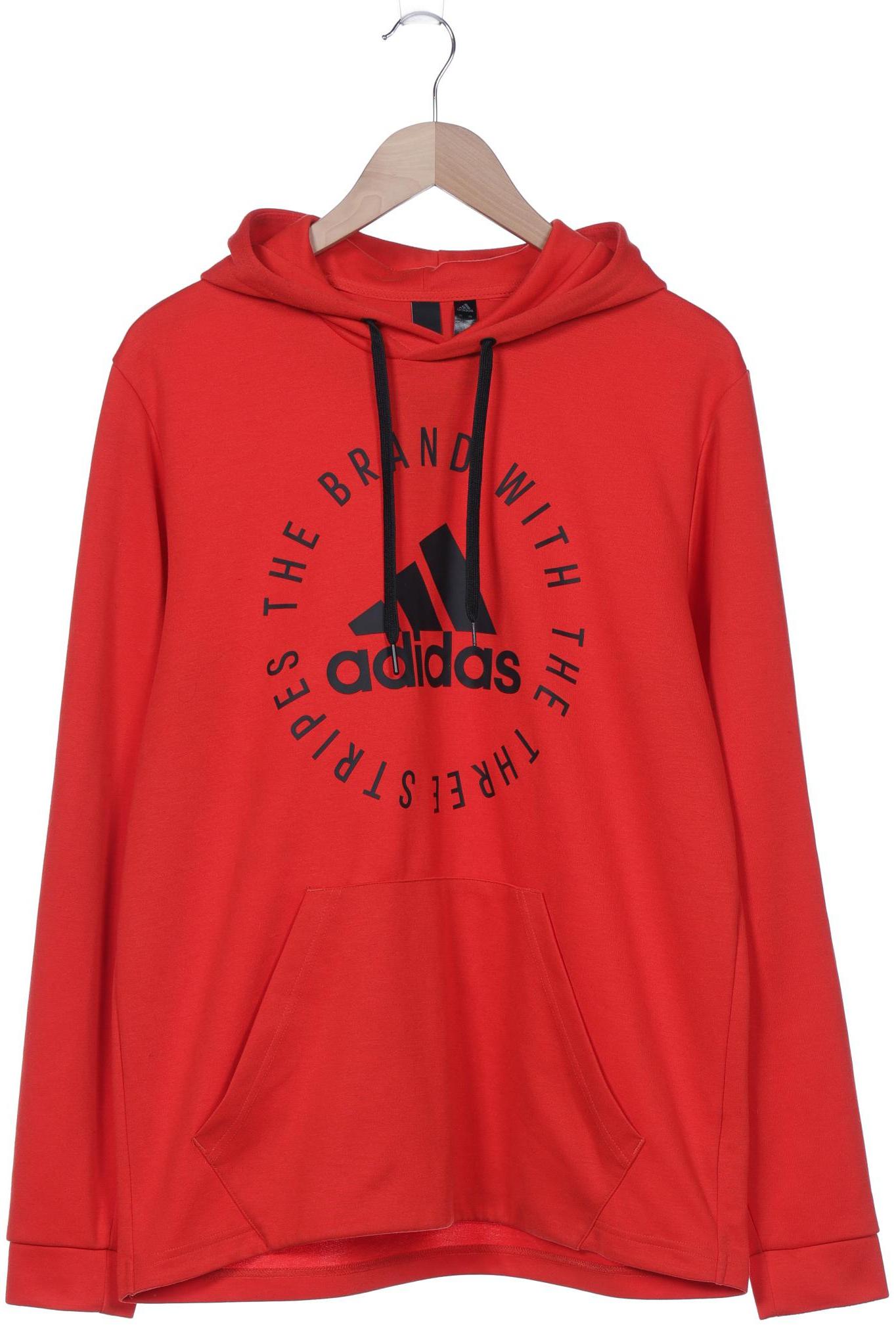 

adidas Herren Kapuzenpullover, rot, Gr. 52