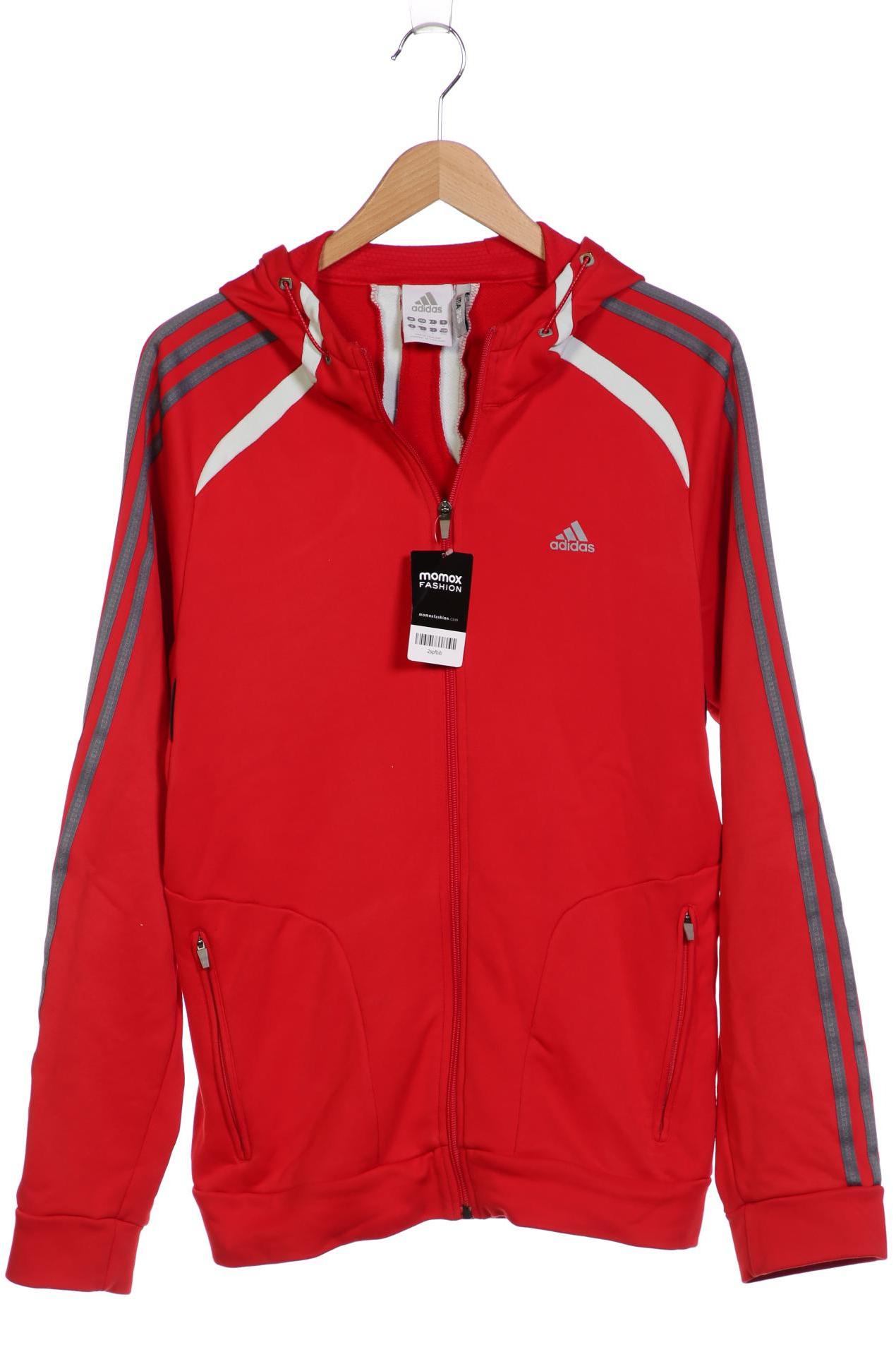 

adidas Herren Kapuzenpullover, rot, Gr. 48