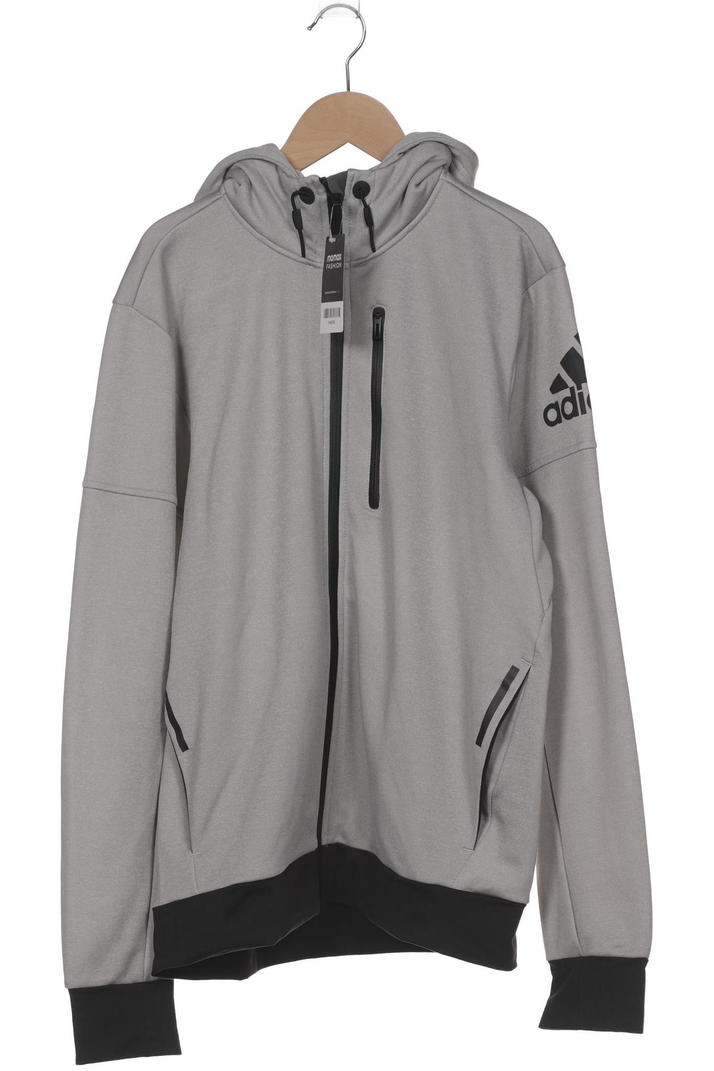 

adidas Herren Kapuzenpullover, grau, Gr. 48