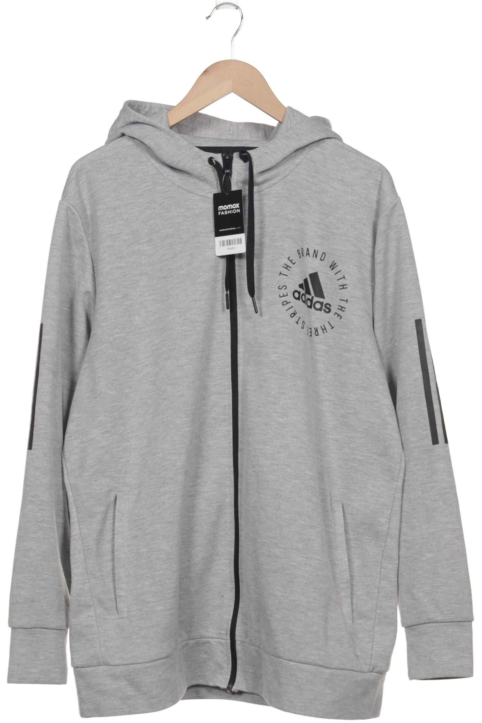 

adidas Herren Kapuzenpullover, grau, Gr. 54