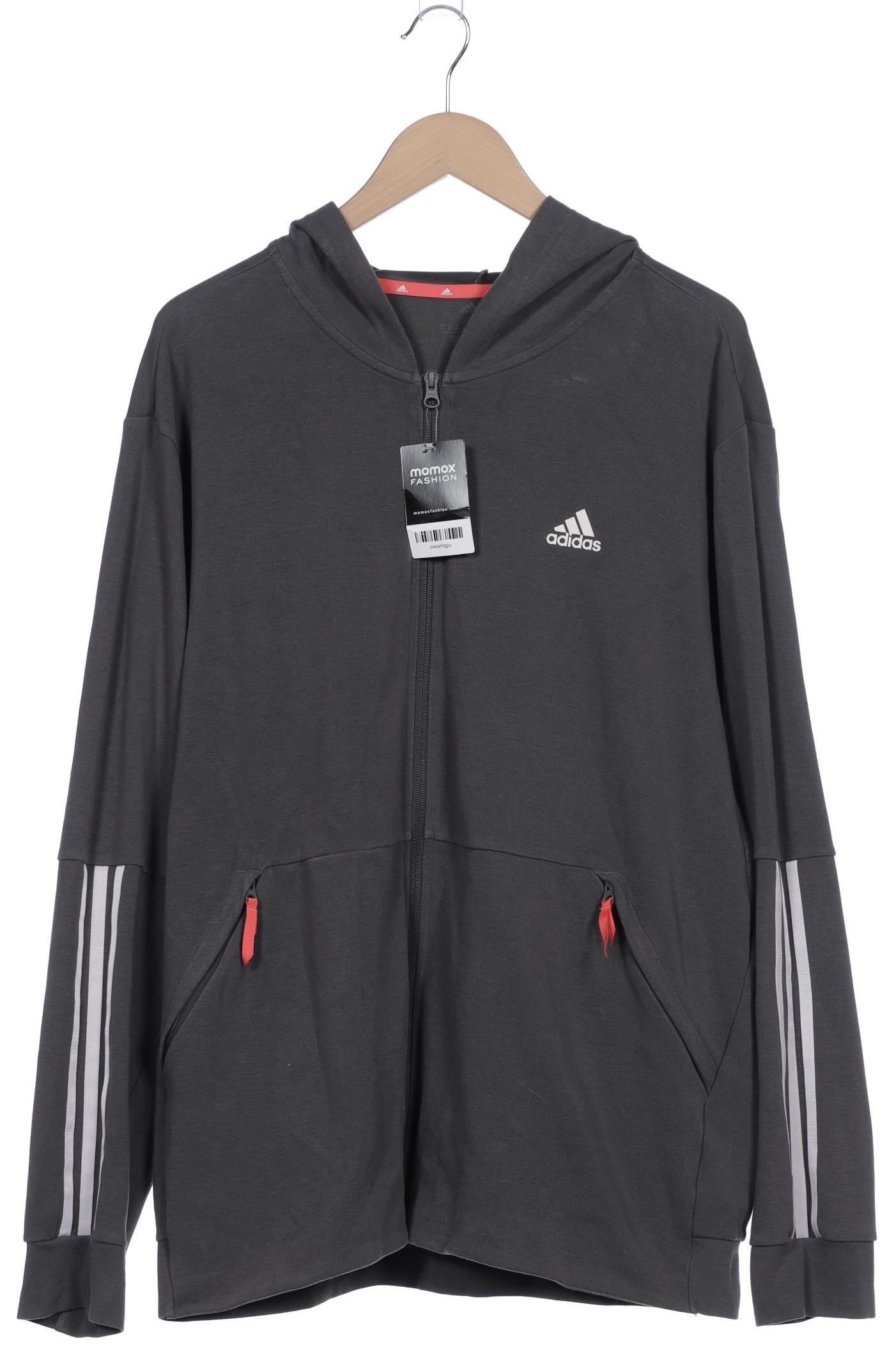 

adidas Herren Kapuzenpullover, grau, Gr. 54