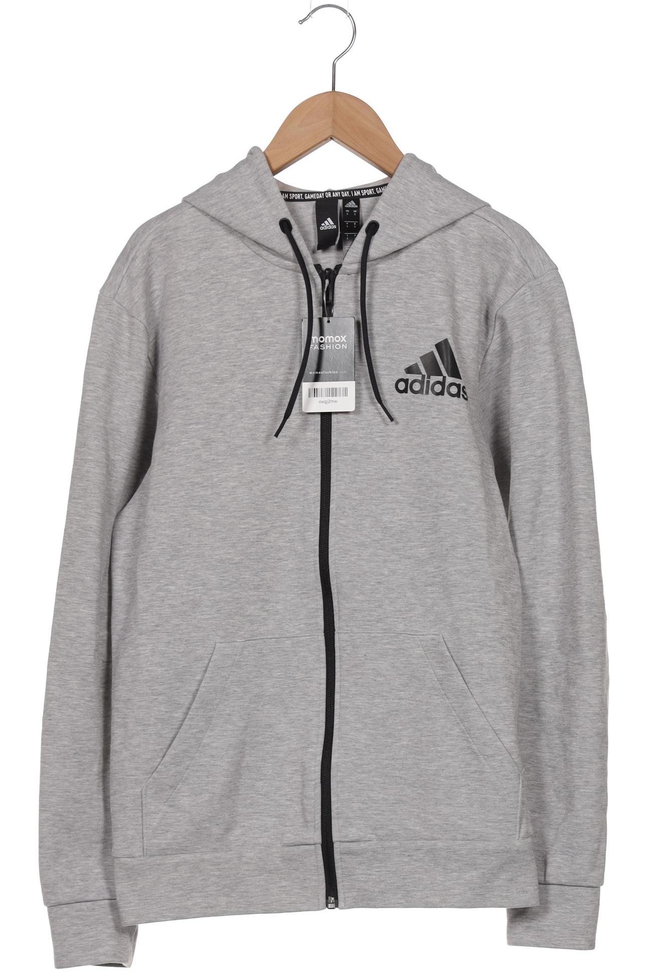

adidas Herren Kapuzenpullover, grau, Gr. 46
