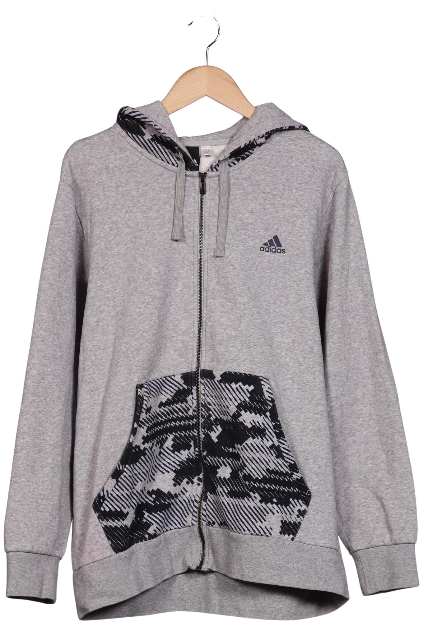 

adidas Herren Kapuzenpullover, grau, Gr. 54