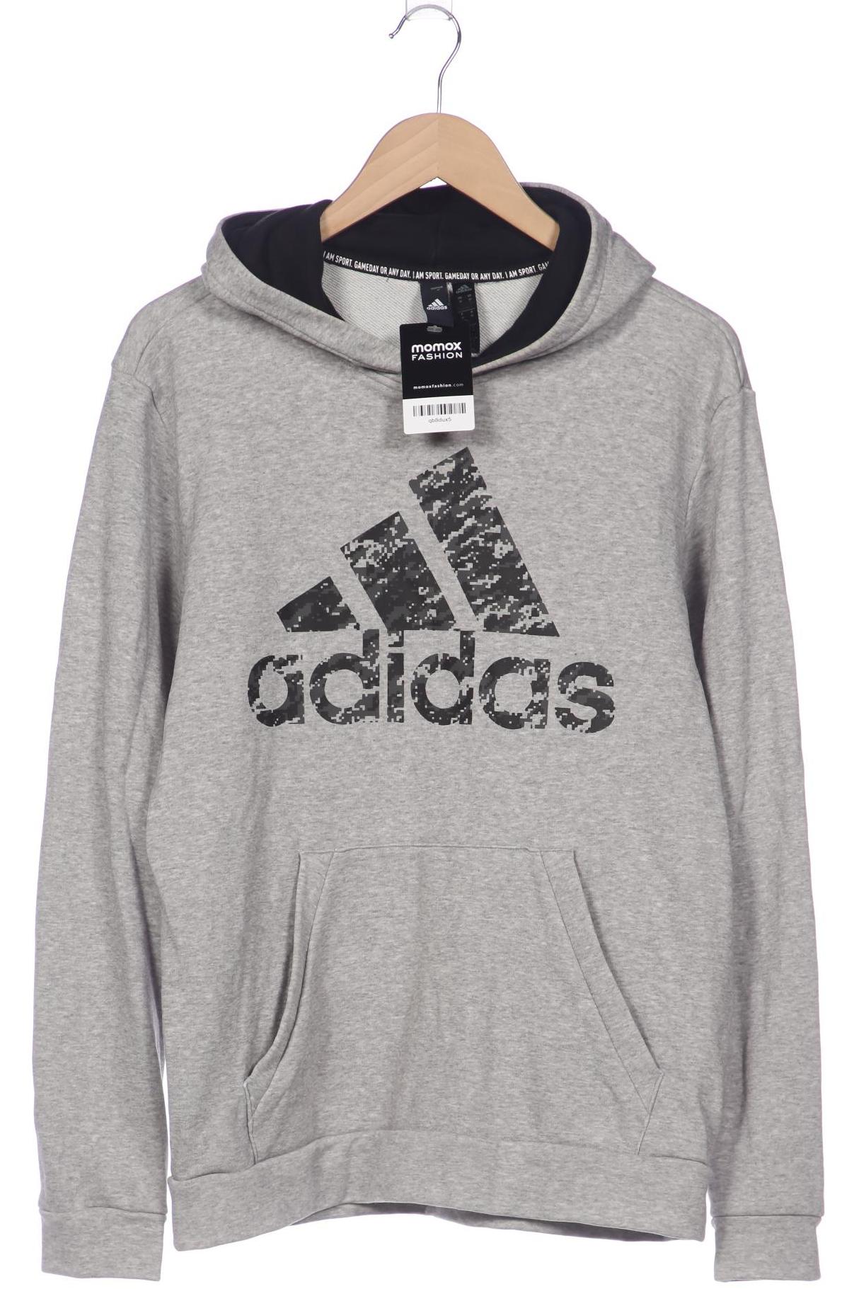 

adidas Herren Kapuzenpullover, grau, Gr. 48