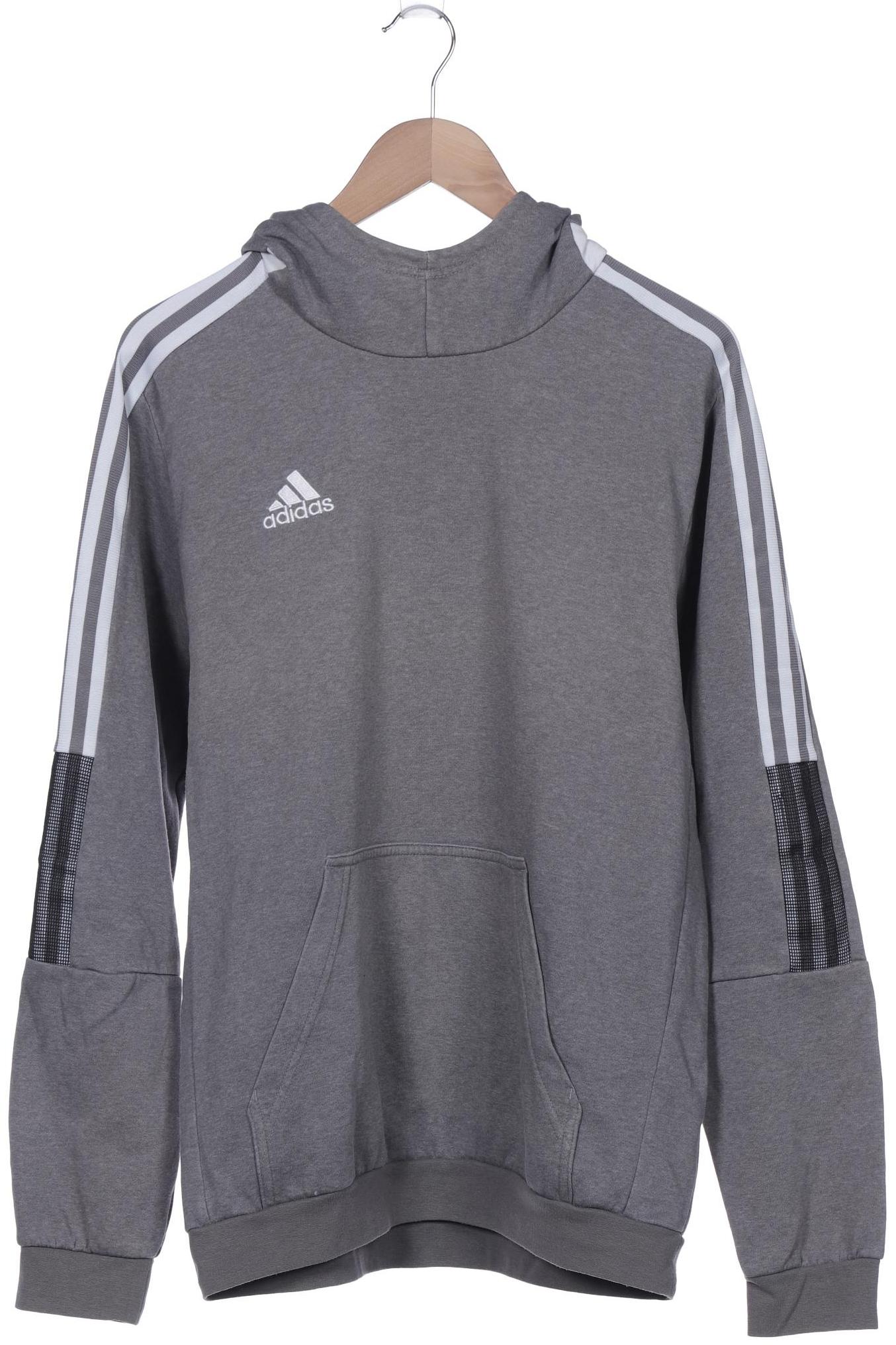 

adidas Herren Kapuzenpullover, silber, Gr. 48