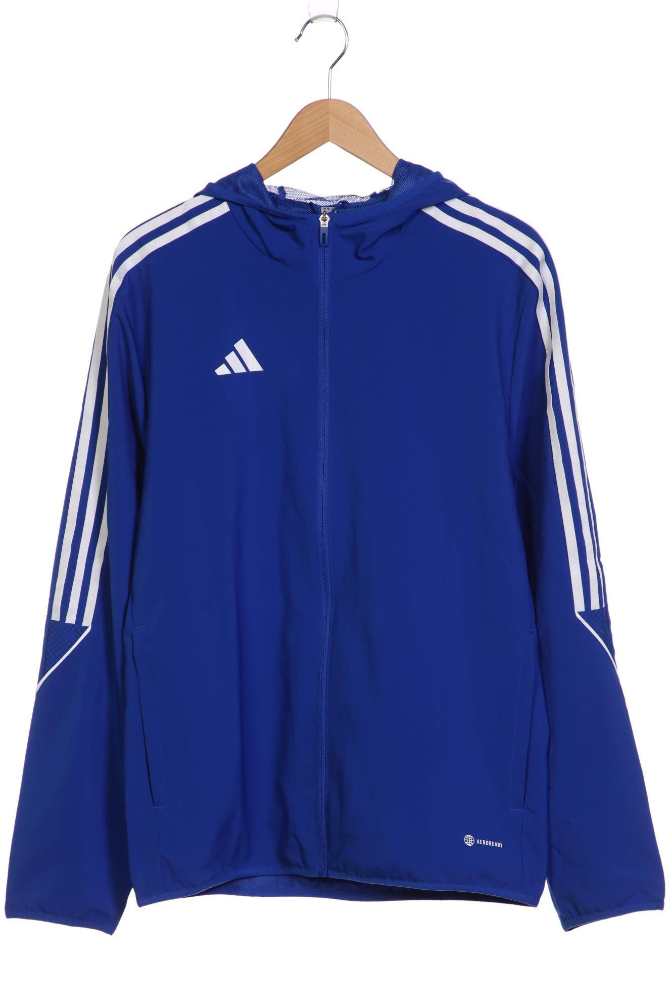 

adidas Herren Kapuzenpullover, blau, Gr. 48