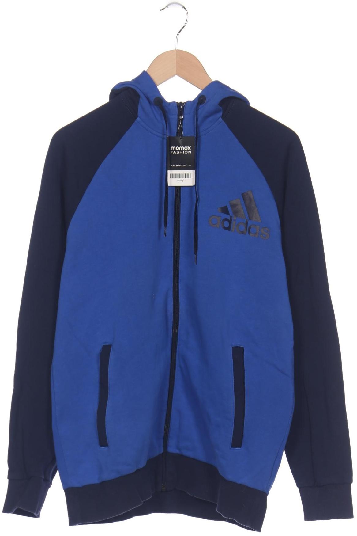 

adidas Herren Kapuzenpullover, blau, Gr. 48