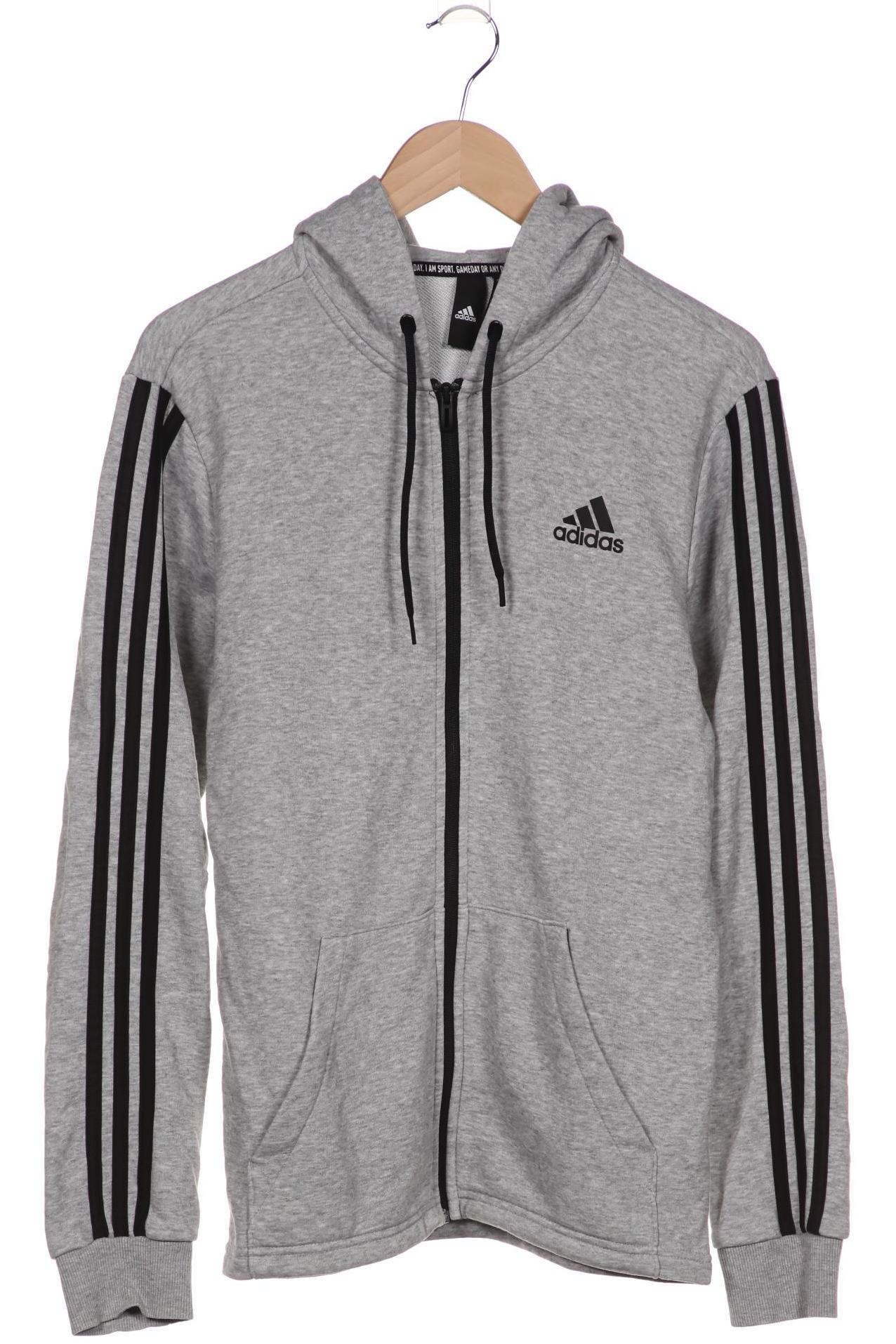 

adidas Herren Kapuzenpullover, grau, Gr. 46