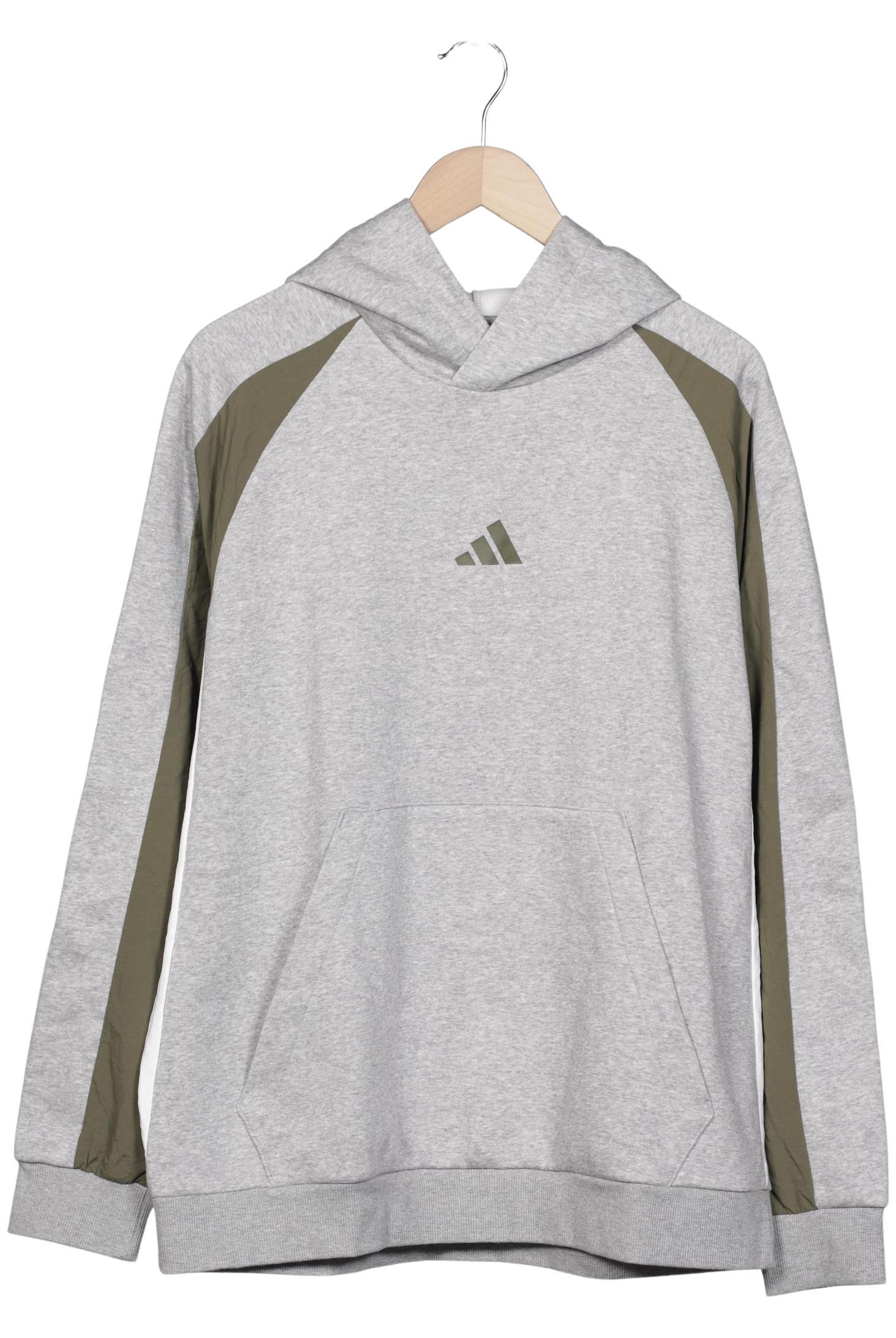 

adidas Herren Kapuzenpullover, grau, Gr. 54