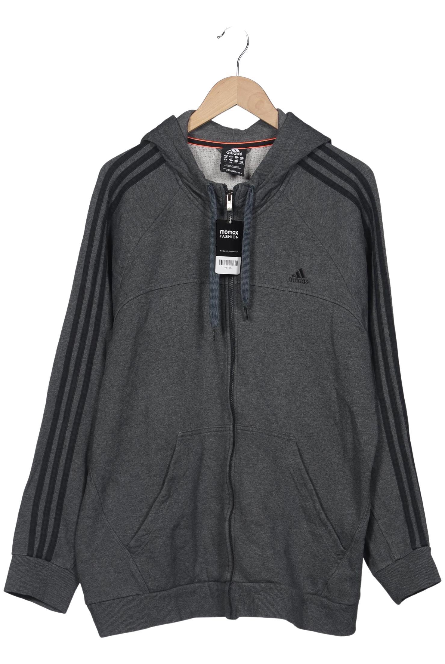 

adidas Herren Kapuzenpullover, grau, Gr. 56