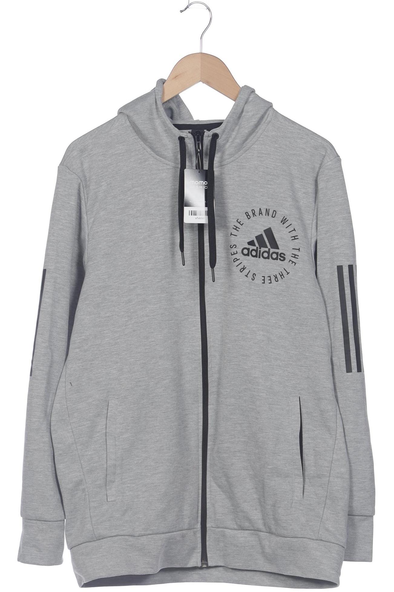 

adidas Herren Kapuzenpullover, grau, Gr. 52