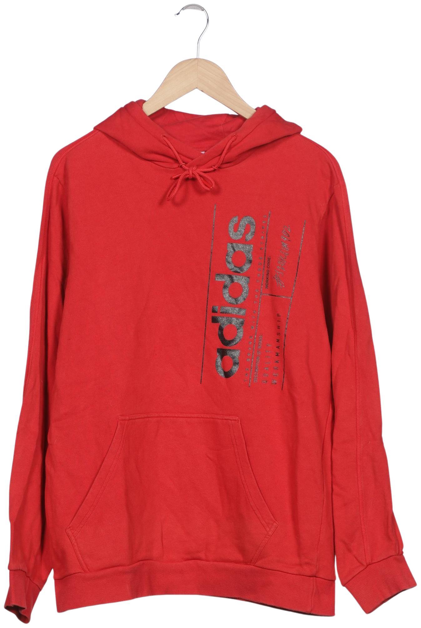 

adidas Herren Kapuzenpullover, rot, Gr. 52
