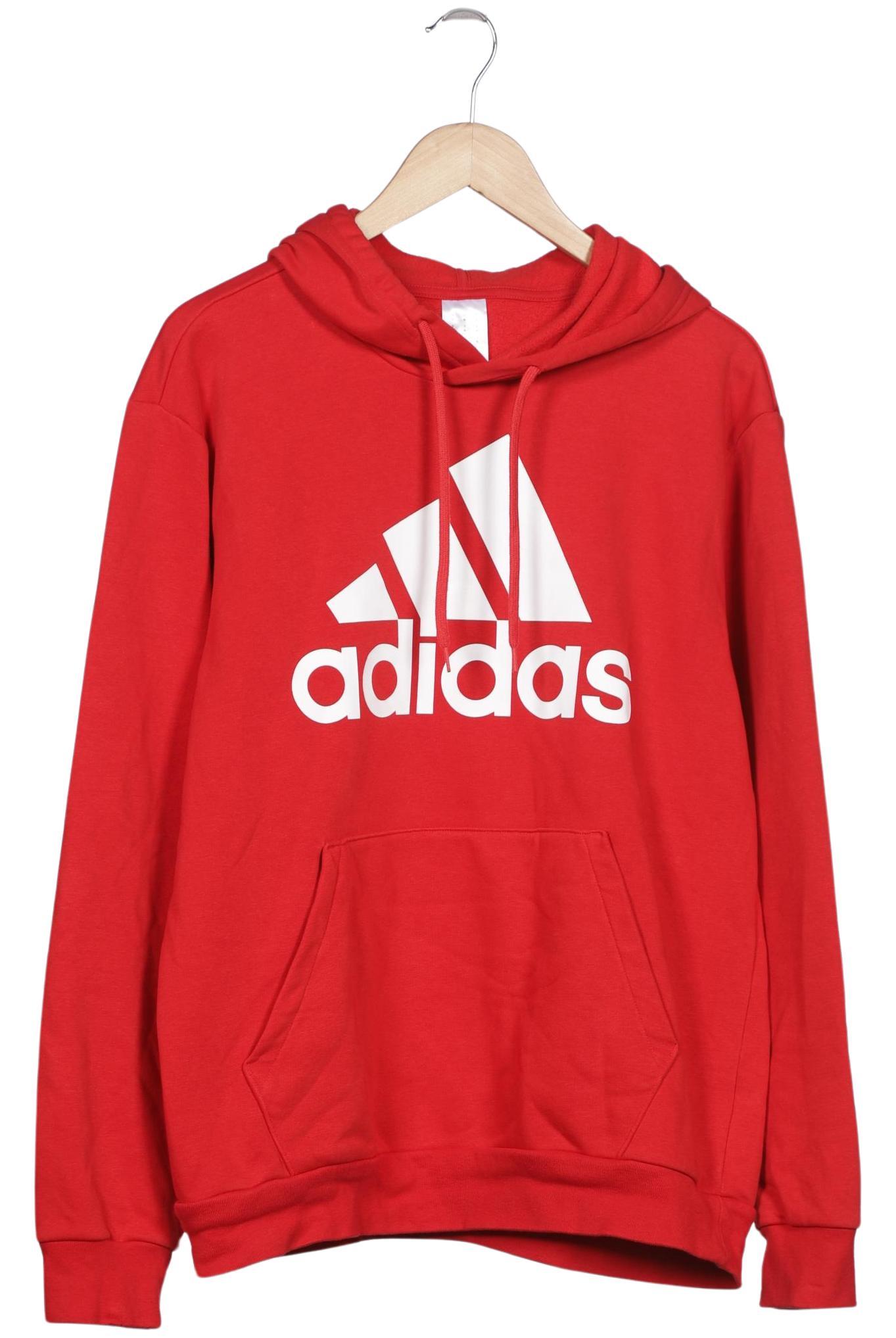 

adidas Herren Kapuzenpullover, rot, Gr. 48