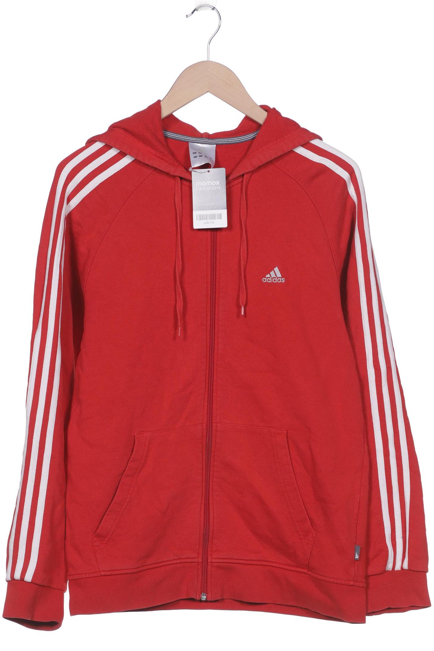 

adidas Herren Kapuzenpullover, rot, Gr. 48