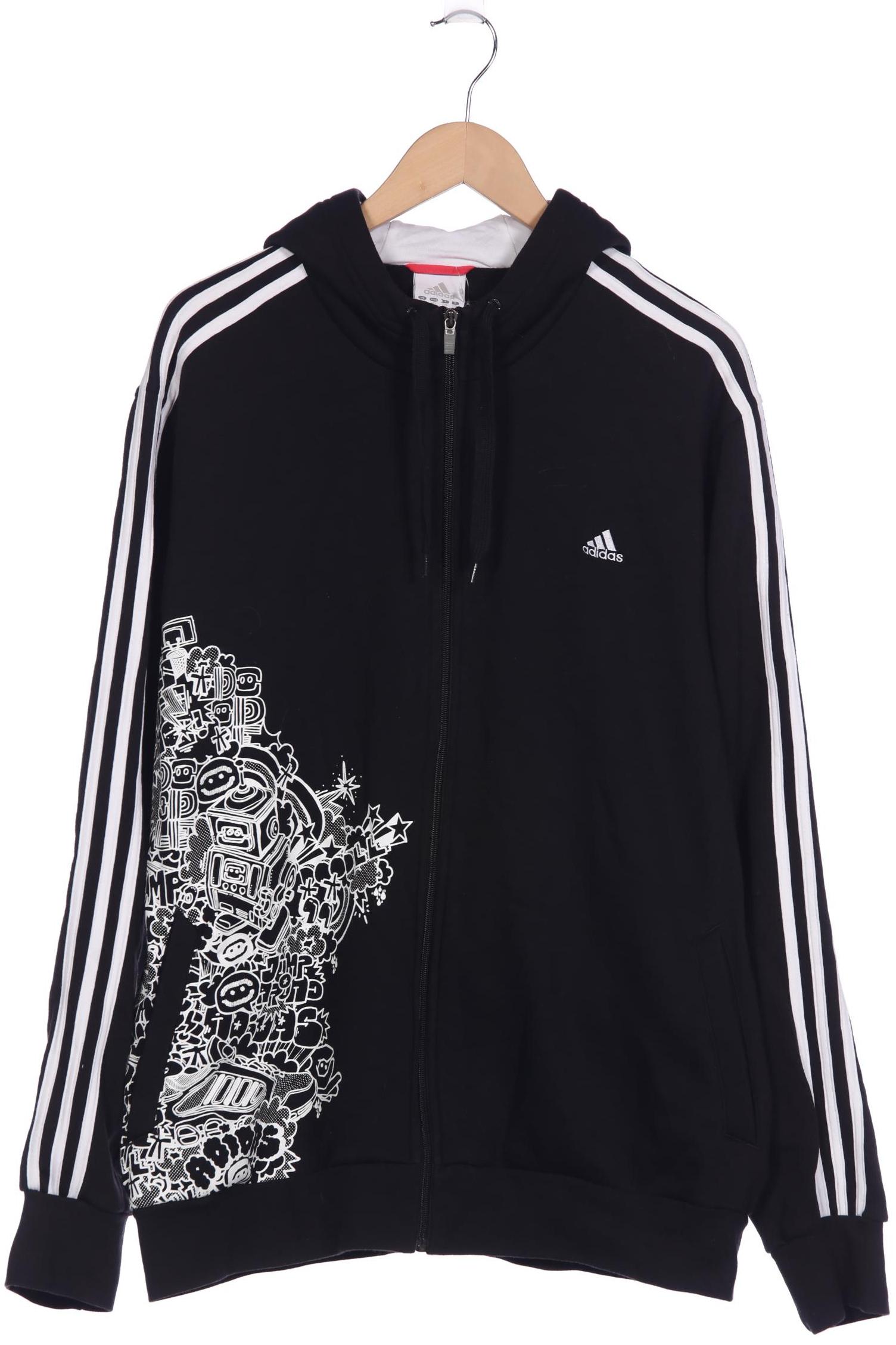 

adidas Herren Kapuzenpullover, schwarz, Gr. 56
