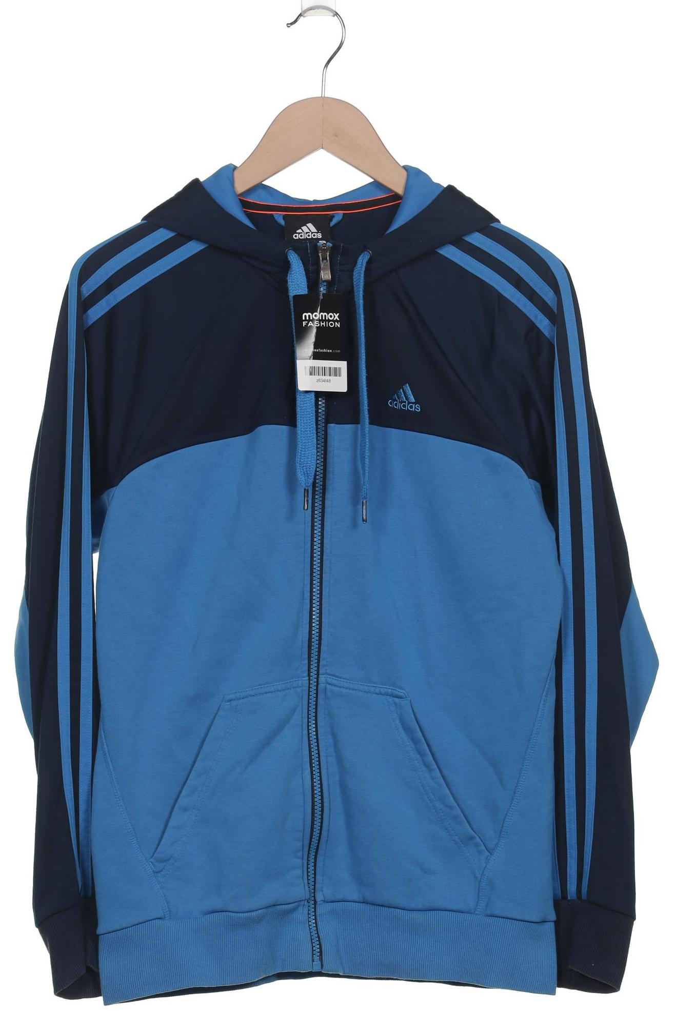 

adidas Herren Kapuzenpullover, blau, Gr. 46