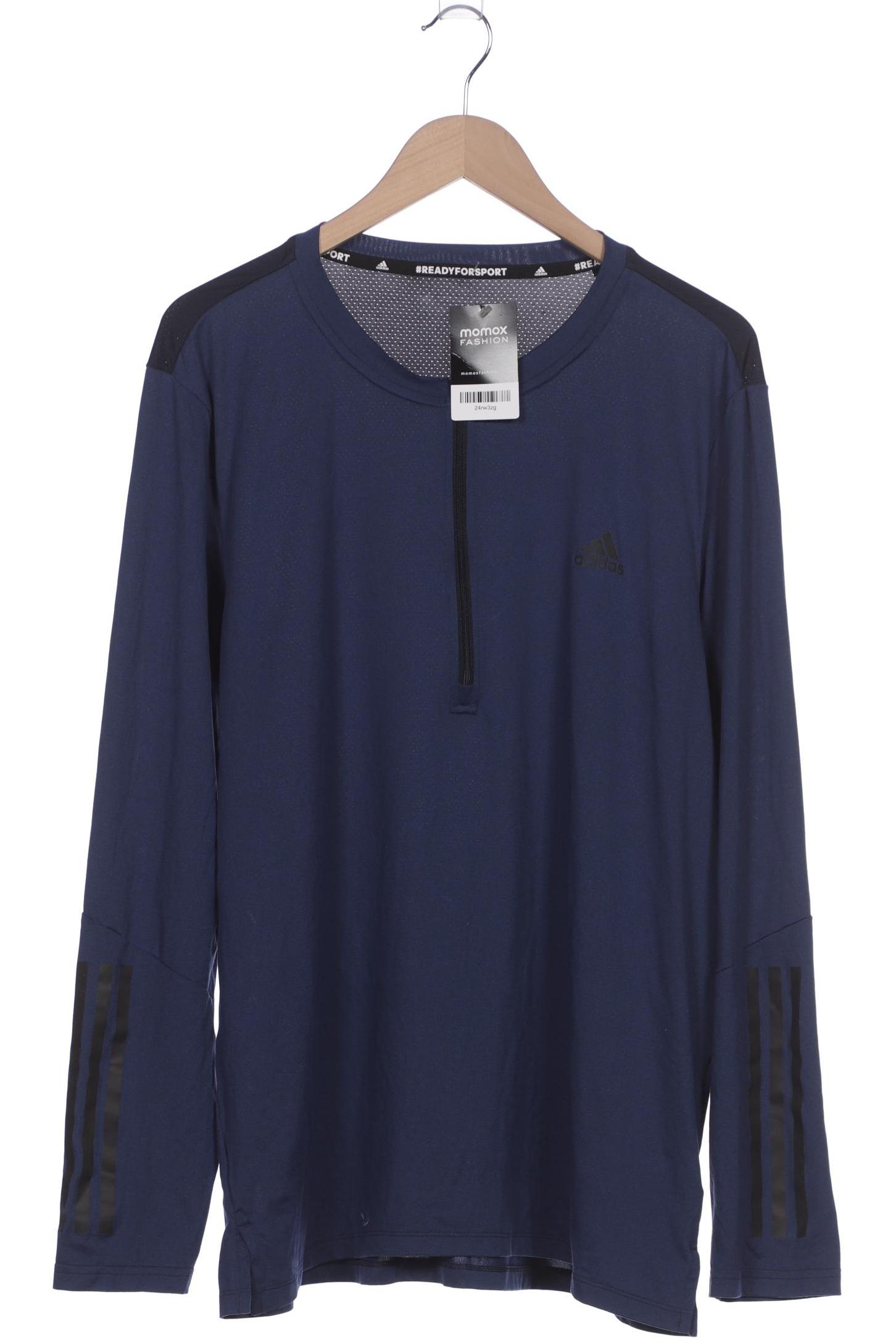 

adidas Herren Langarmshirt, marineblau, Gr. 54