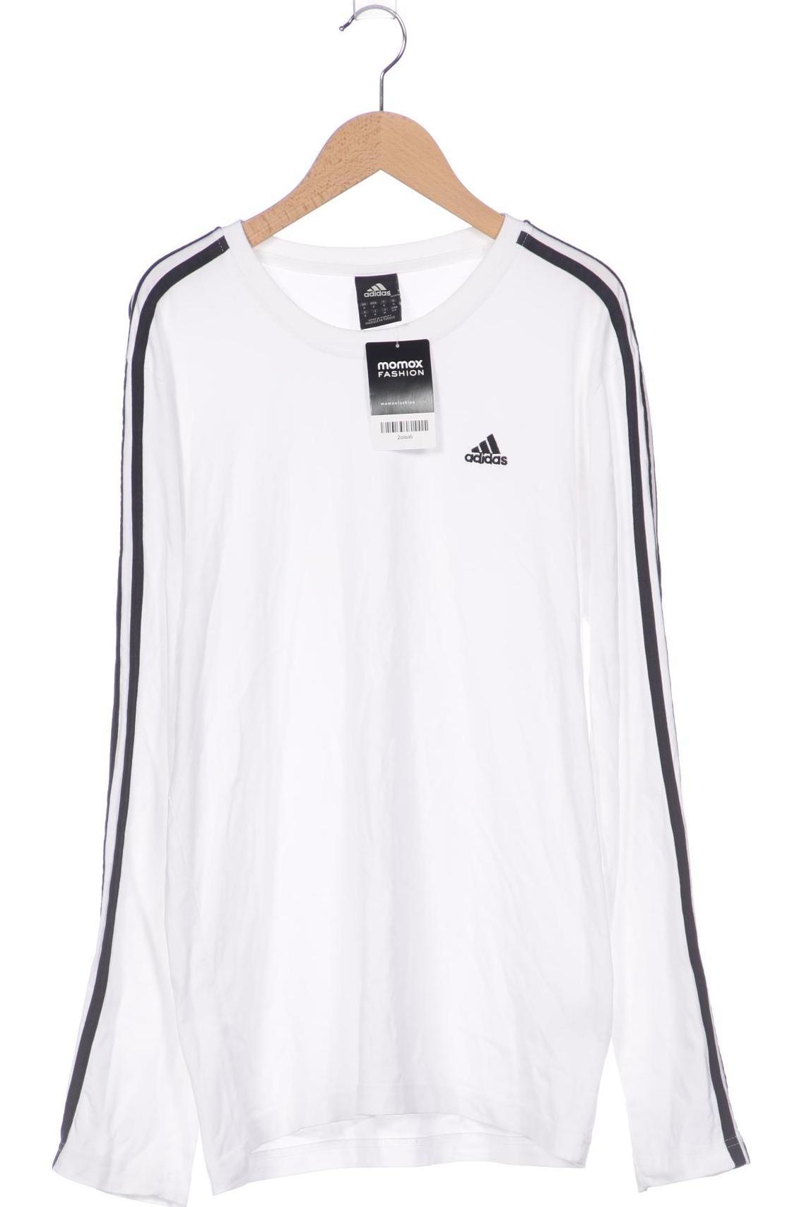 

adidas Herren Langarmshirt, weiß, Gr. 46