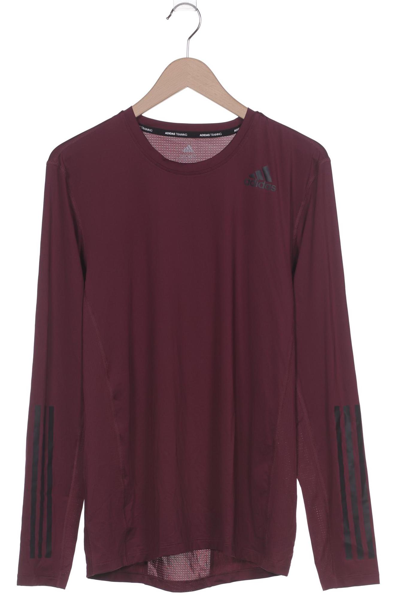 

adidas Herren Langarmshirt, bordeaux, Gr. 48