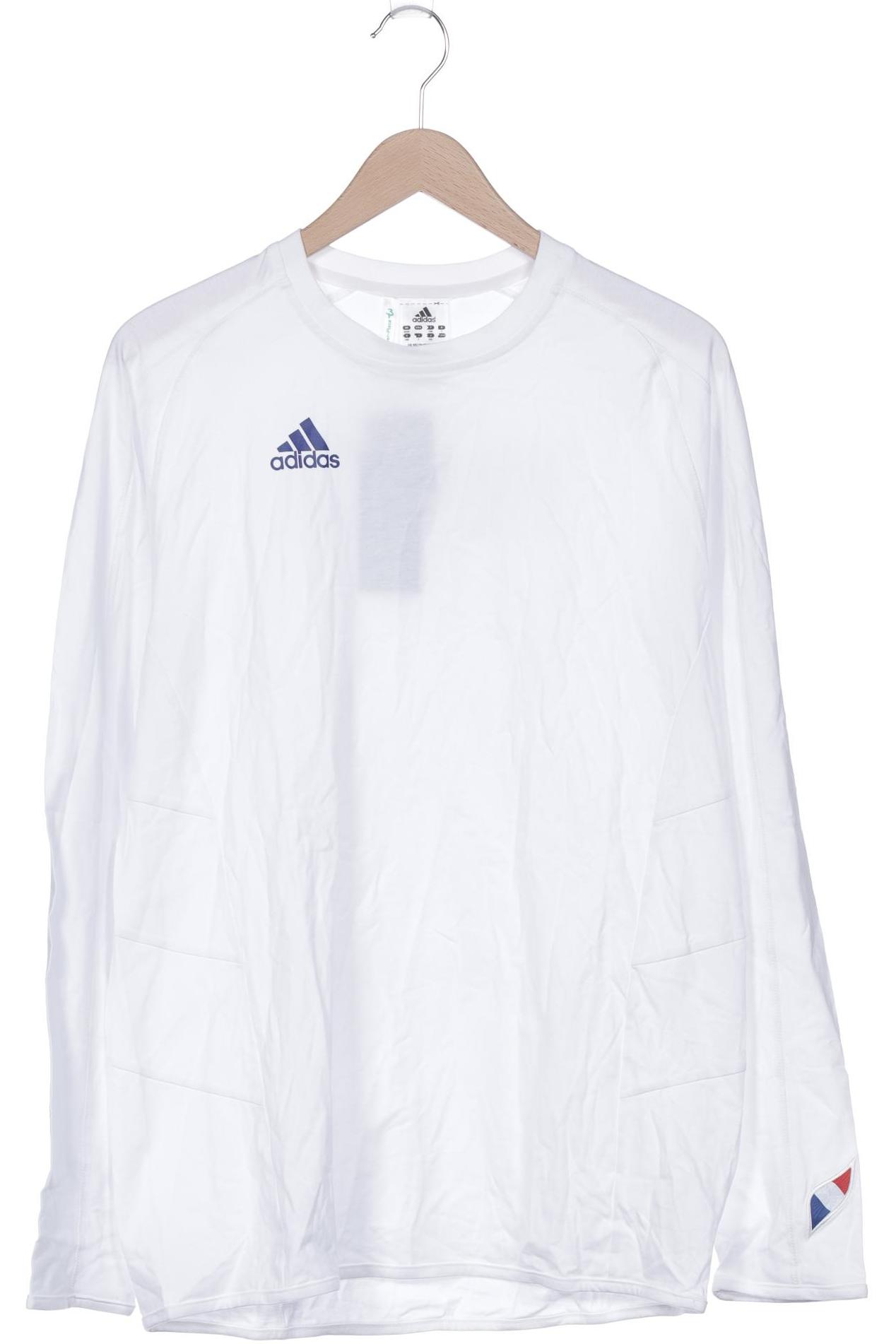 

adidas Herren Langarmshirt, weiß, Gr. 48
