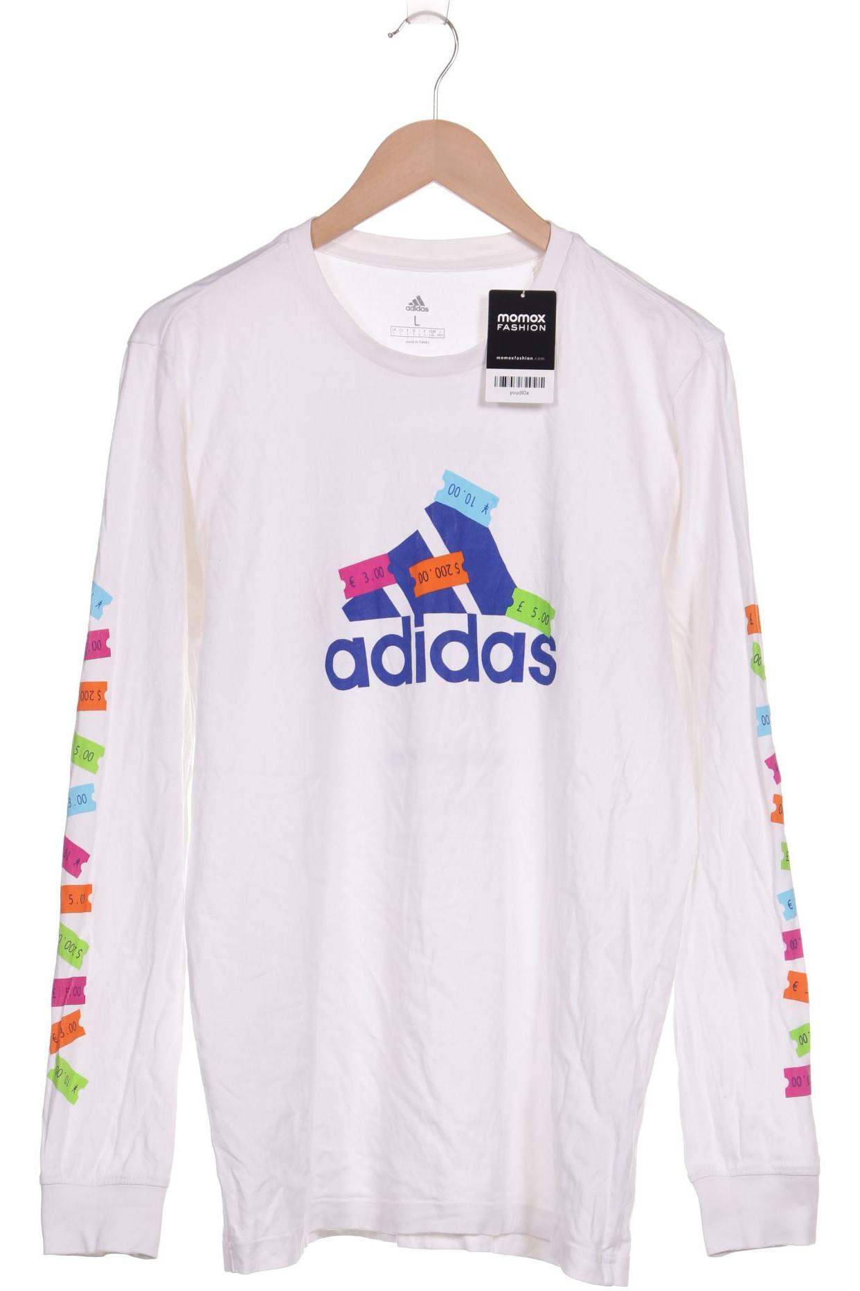 

adidas Herren Langarmshirt, weiß, Gr. 52