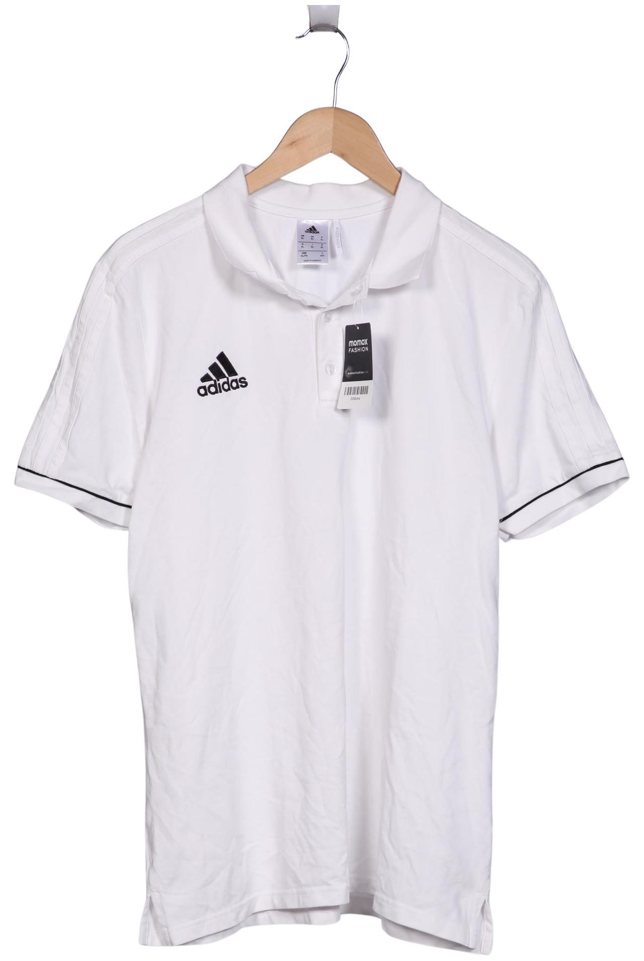 

adidas Herren Poloshirt, weiß, Gr. 54