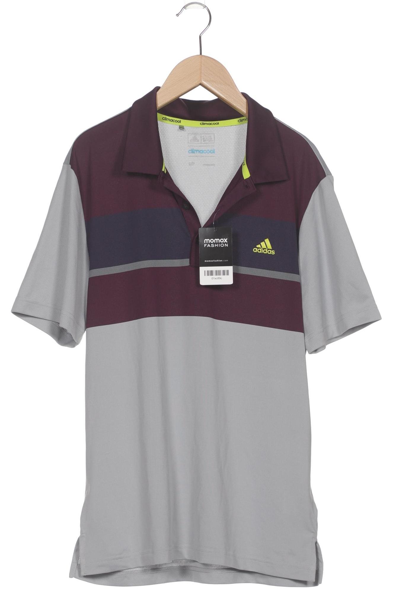 

adidas Herren Poloshirt, grau, Gr. 46