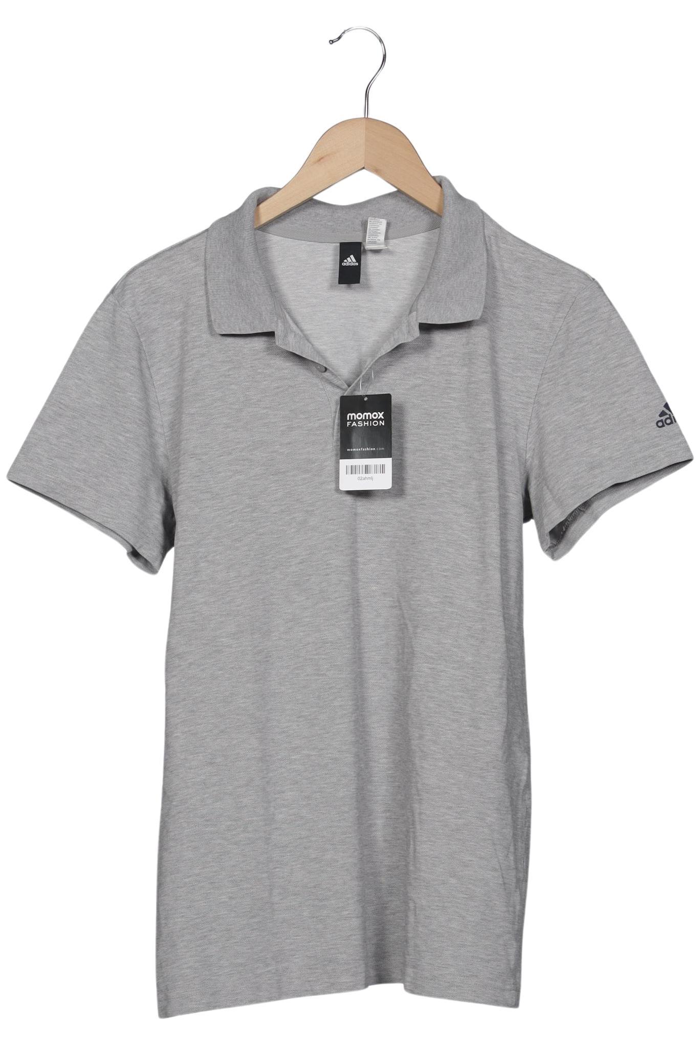 

adidas Herren Poloshirt, grau, Gr. 48