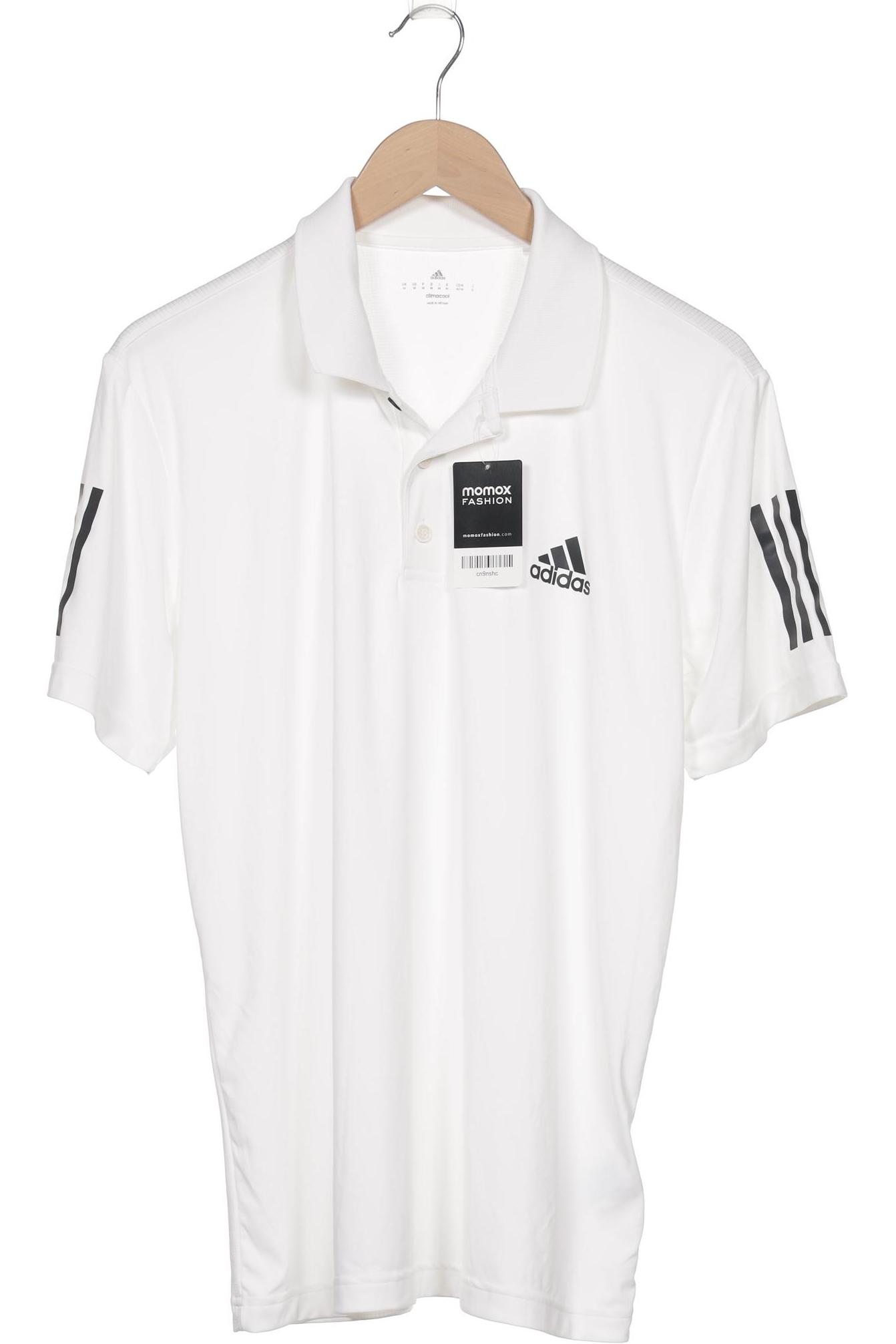 

adidas Herren Poloshirt, weiß, Gr. 48