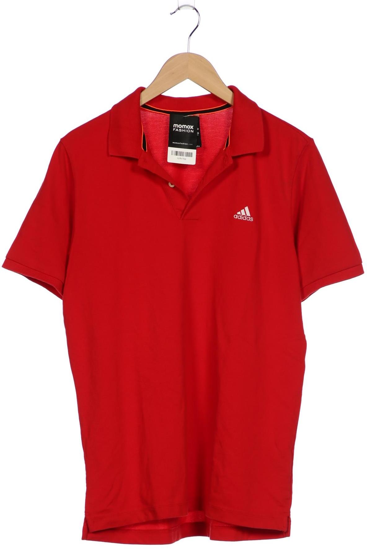 

adidas Herren Poloshirt, rot, Gr. 52