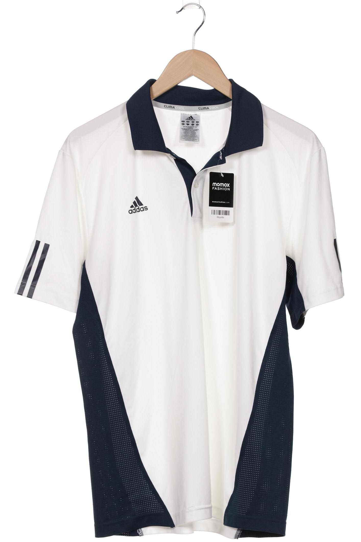 

adidas Herren Poloshirt, weiß, Gr. 52