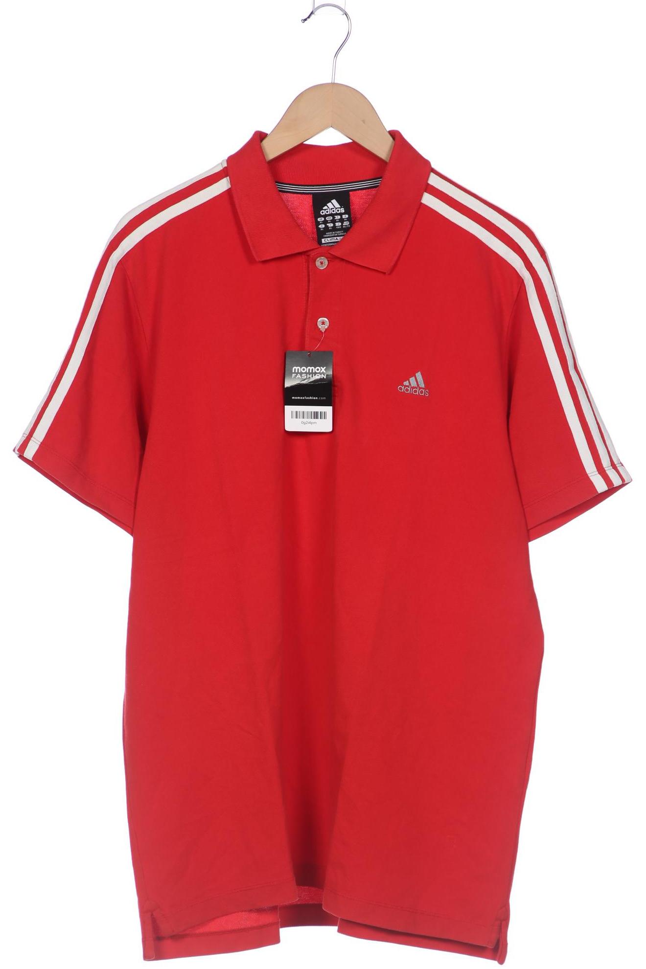 

adidas Herren Poloshirt, rot, Gr. 54