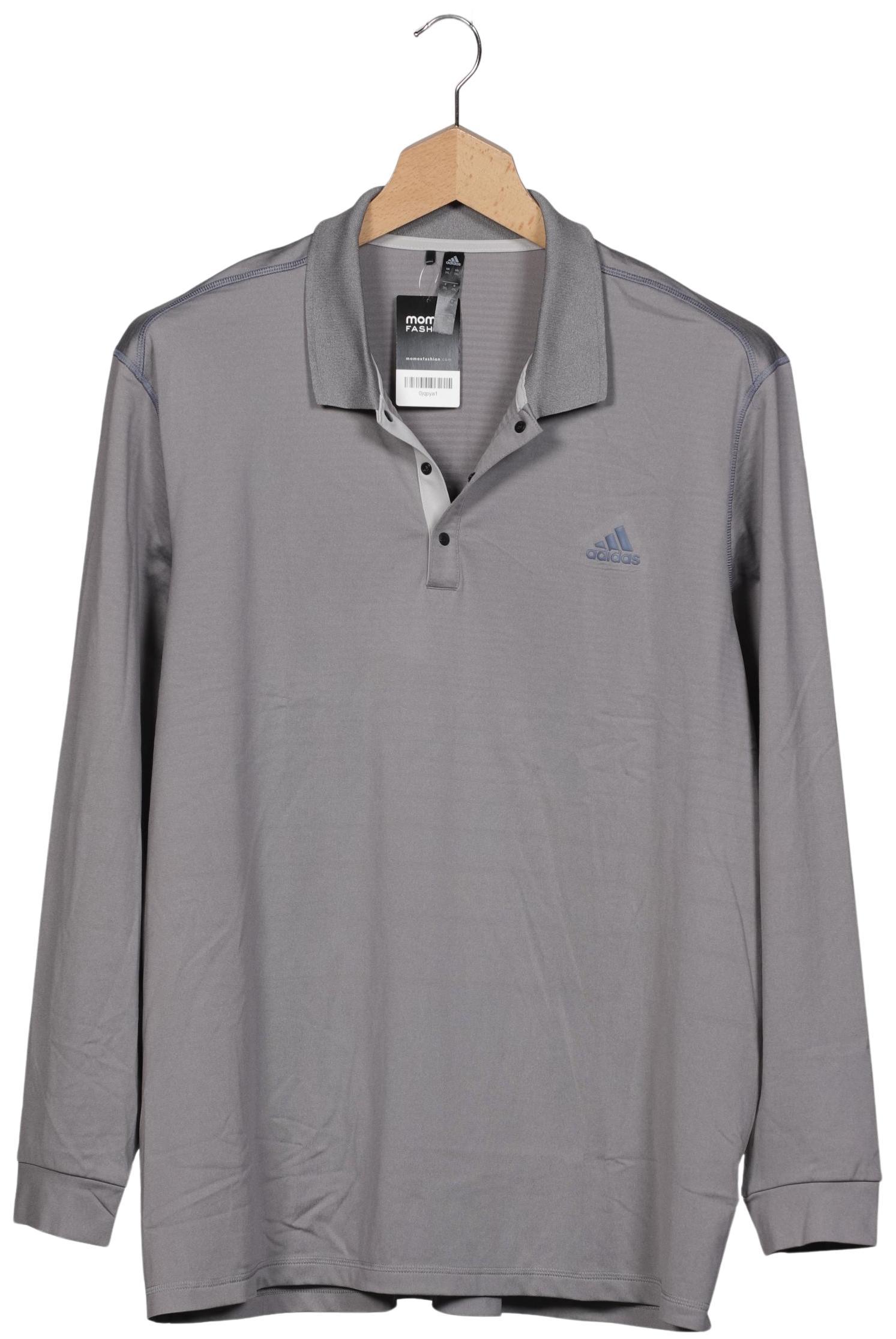 

adidas Herren Poloshirt, grau, Gr. 56