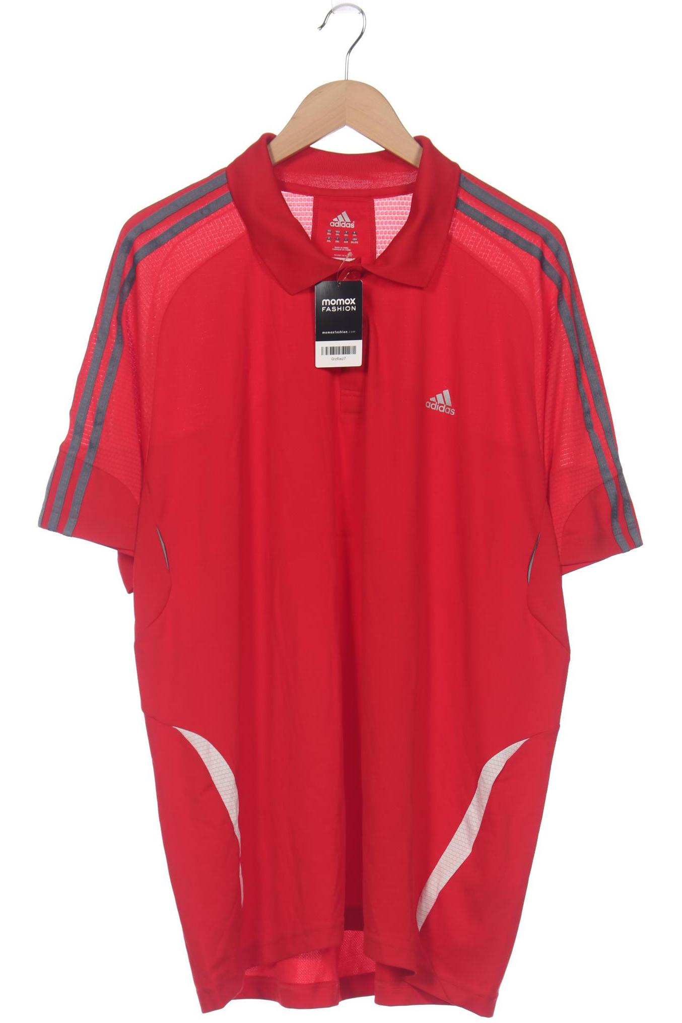 

adidas Herren Poloshirt, rot, Gr. 56