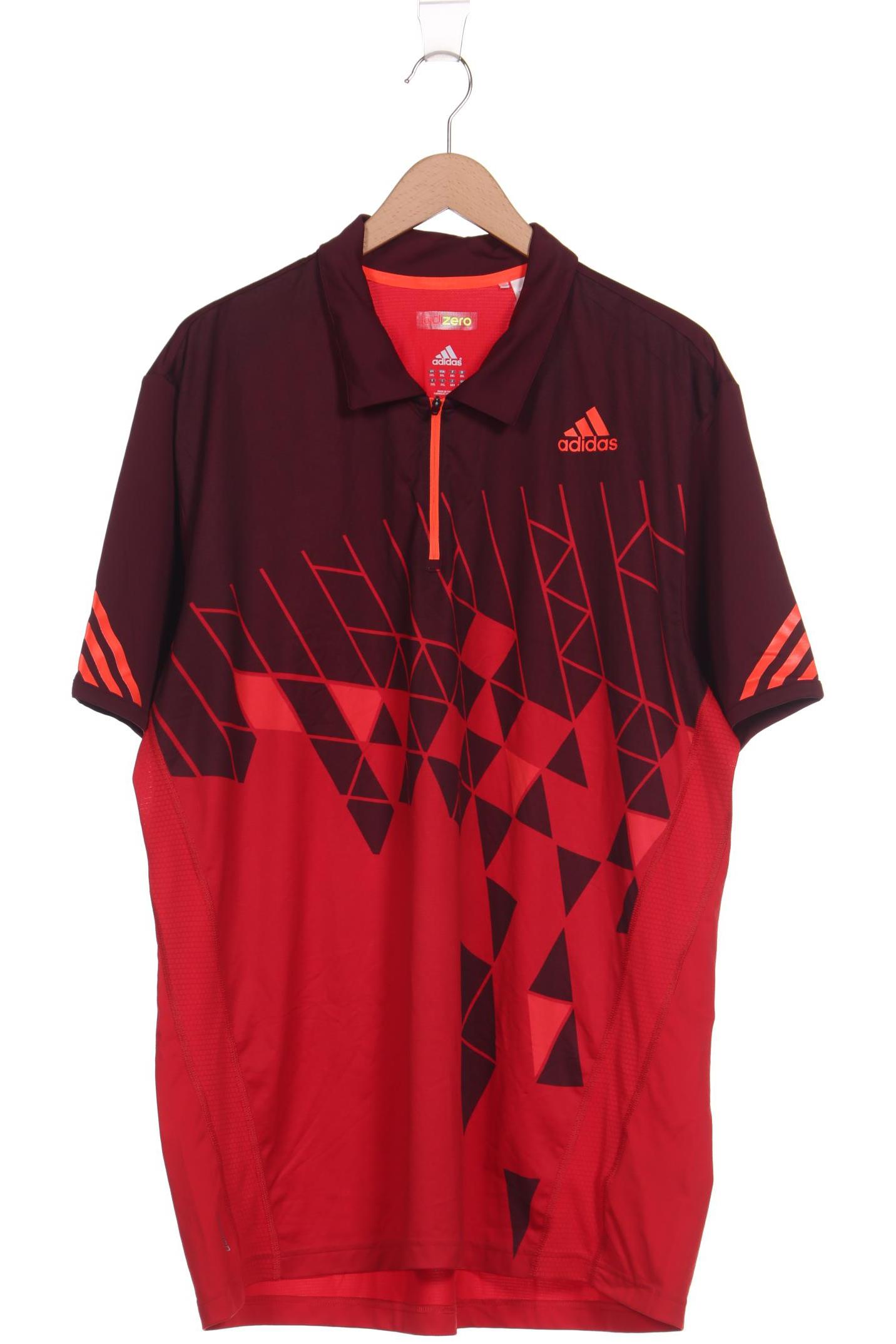 

adidas Herren Poloshirt, rot, Gr. 56