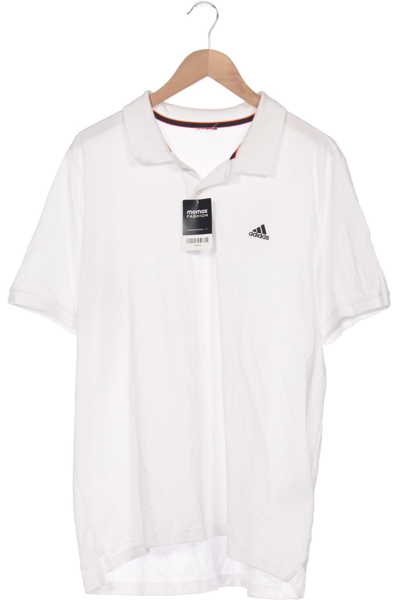 

adidas Herren Poloshirt, weiß, Gr. 60
