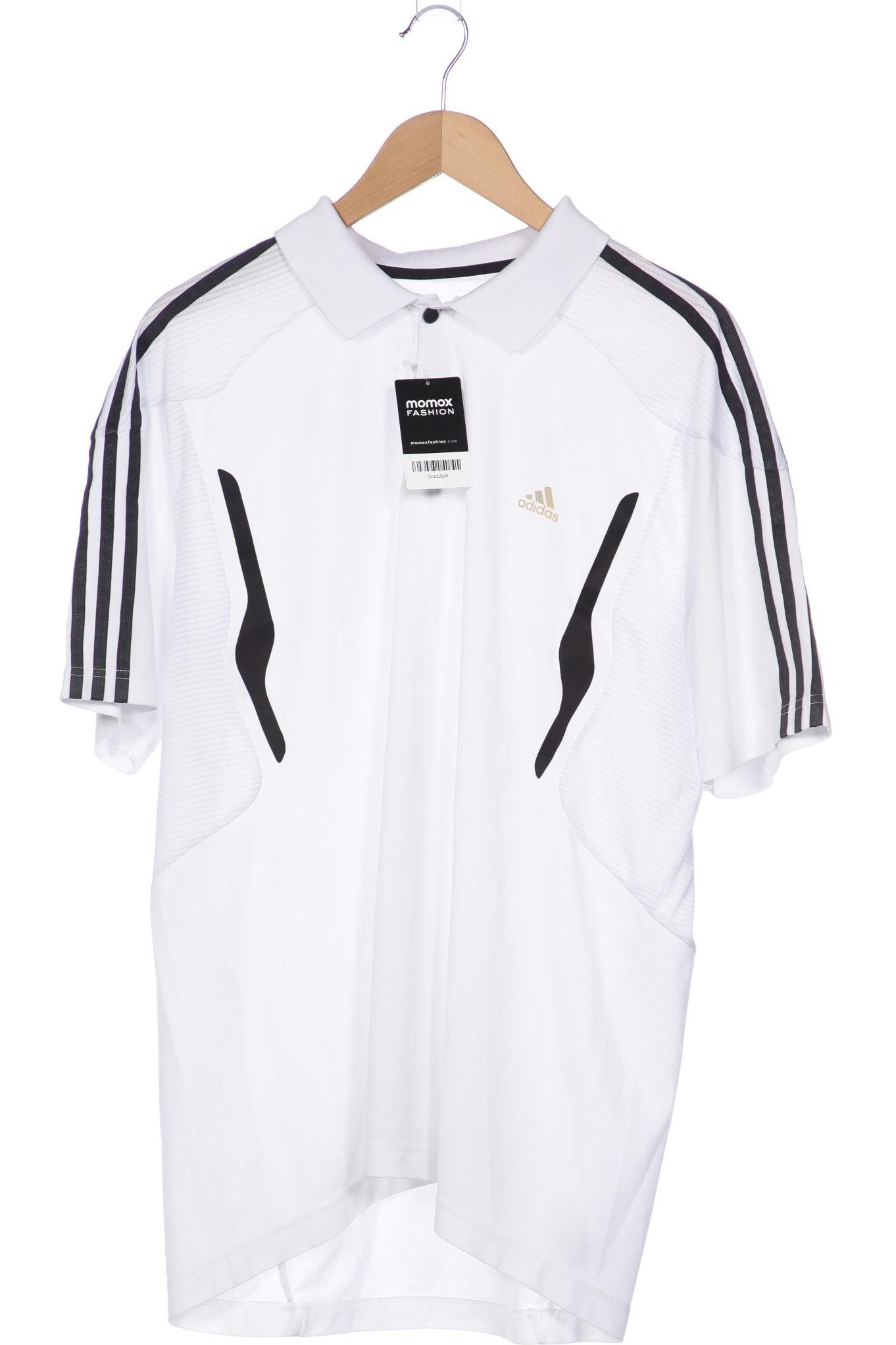 

adidas Herren Poloshirt, weiß, Gr. 54