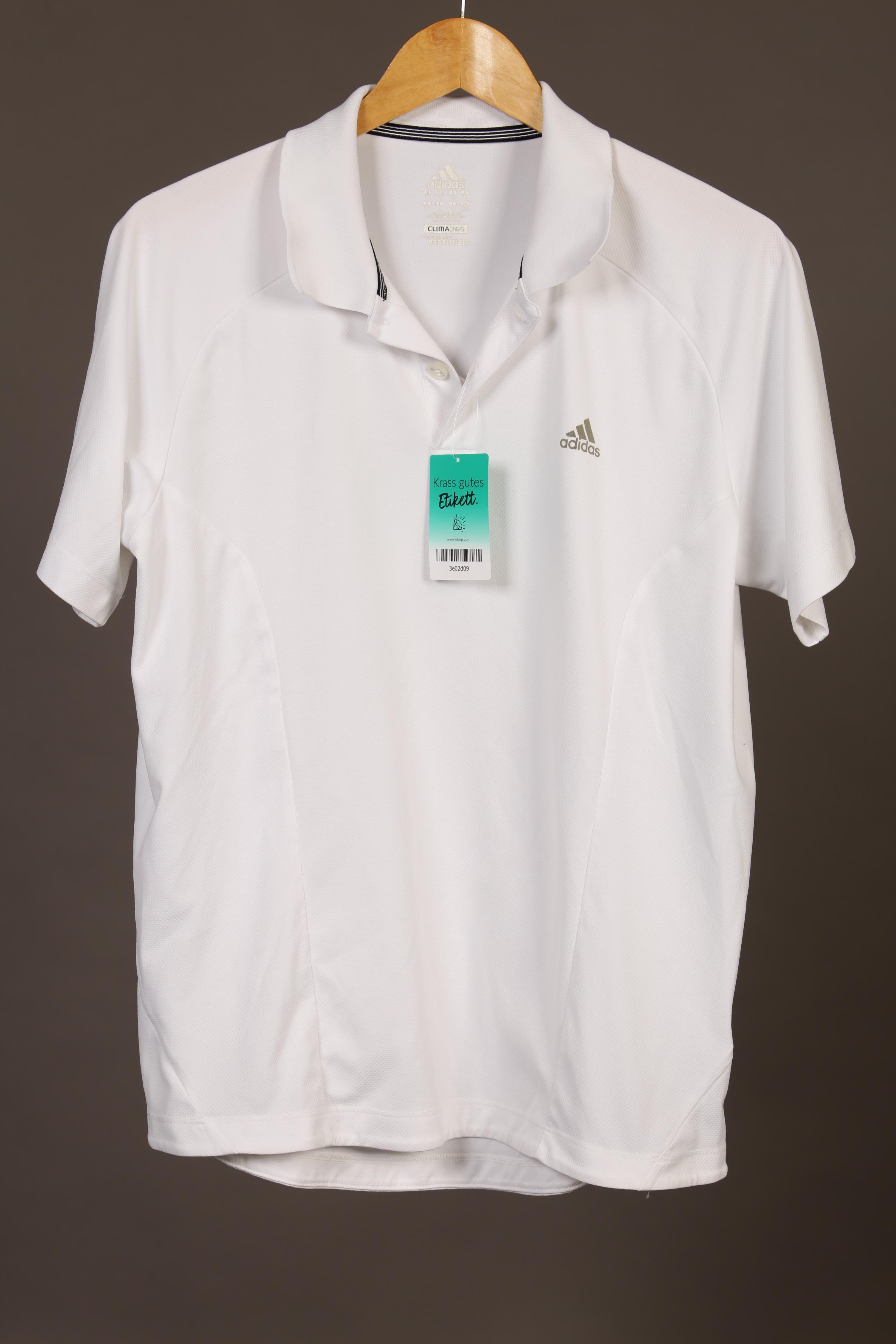 

adidas Herren Poloshirt, weiß, Gr.