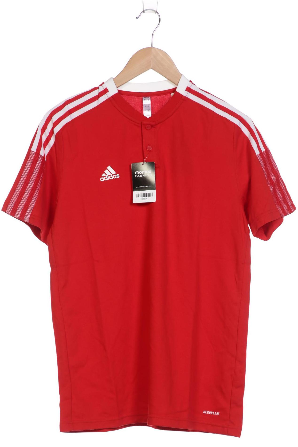 

adidas Herren Poloshirt, rot, Gr. 48