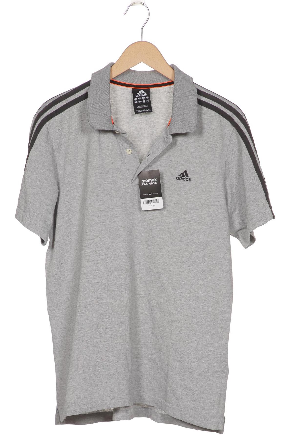 

adidas Herren Poloshirt, grau, Gr. 52