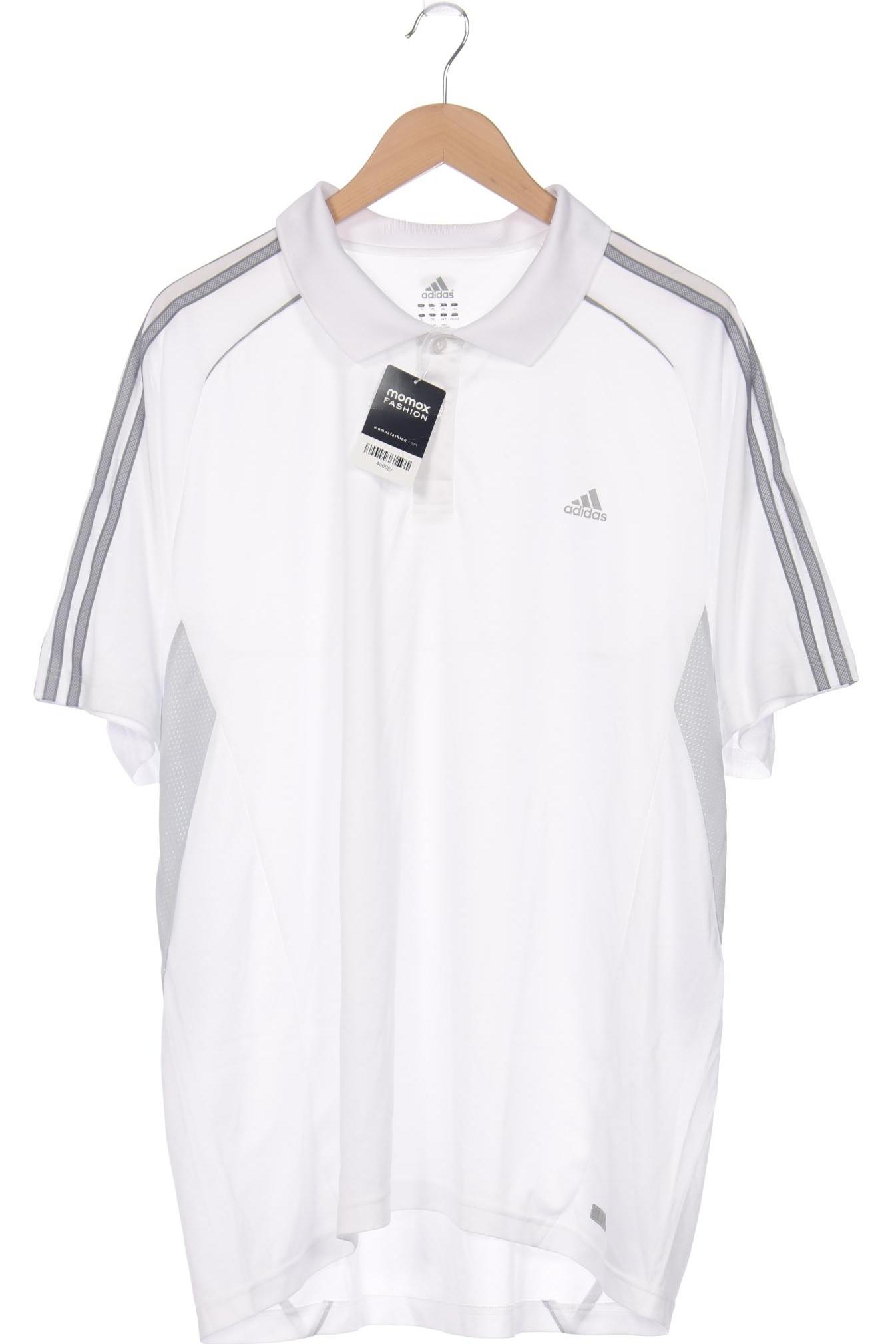 

adidas Herren Poloshirt, weiß, Gr. 56